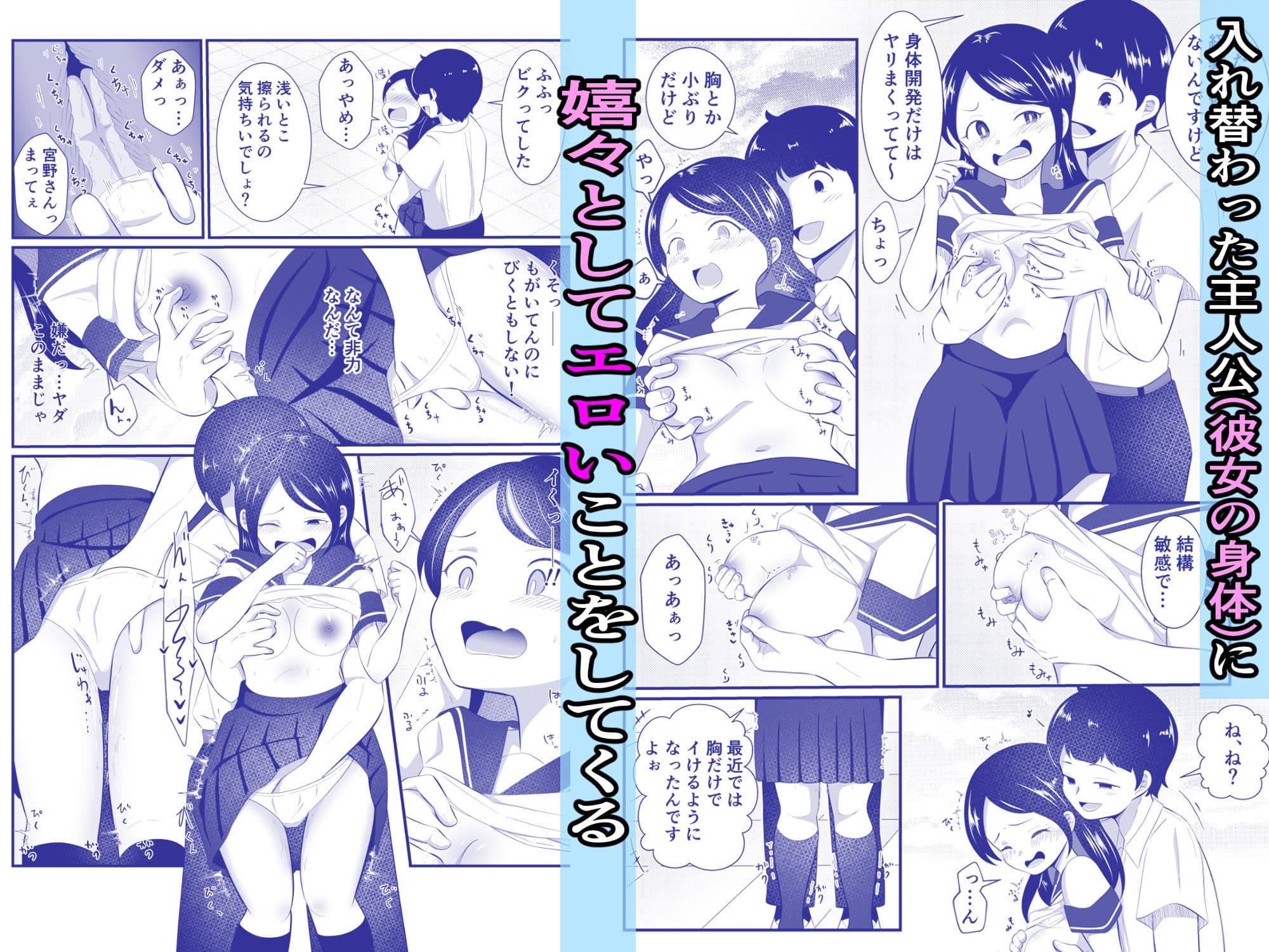 清楚だと思っていた彼女と入れ替わったらメス堕ちさせられた！ サンプル 3