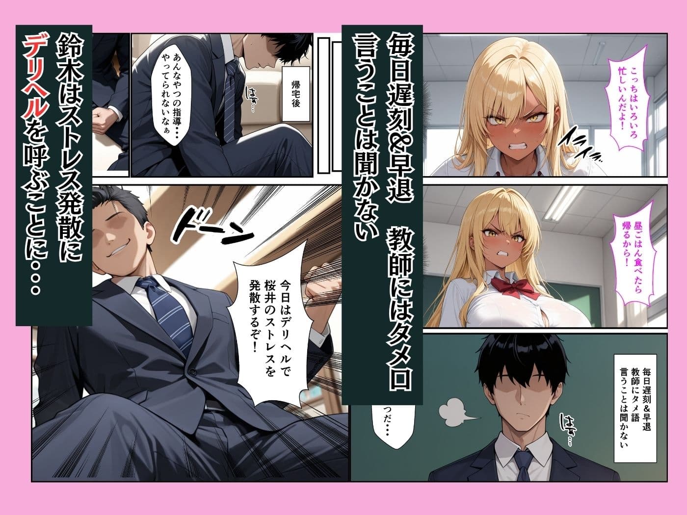 ストレス発散で呼んだデリヘルに原因の爆乳ギャルが来た サンプル 2