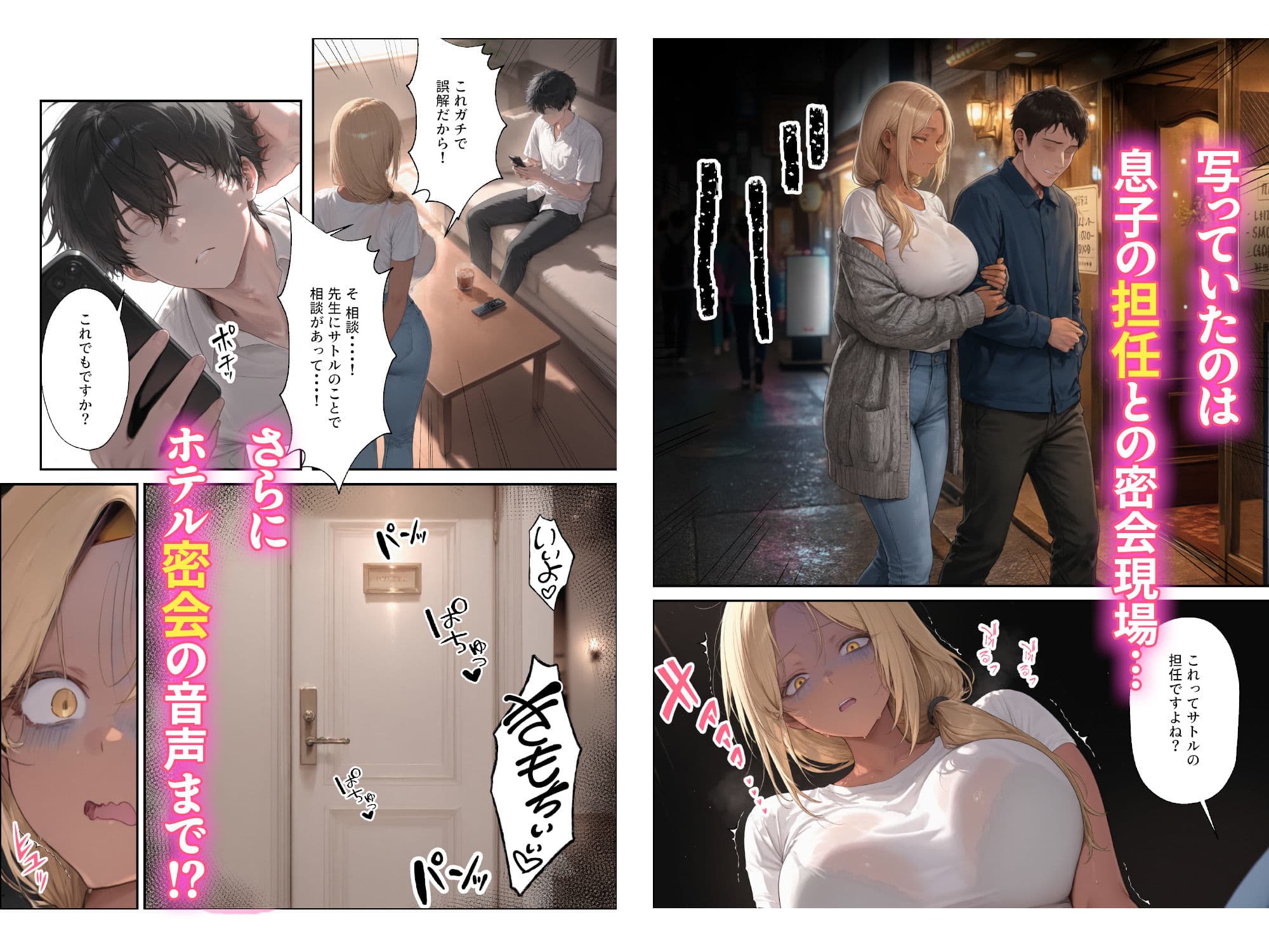 親友の母親 爆乳ギャルママの弱みを握ったので俺の嫁にすることにした サンプル 4