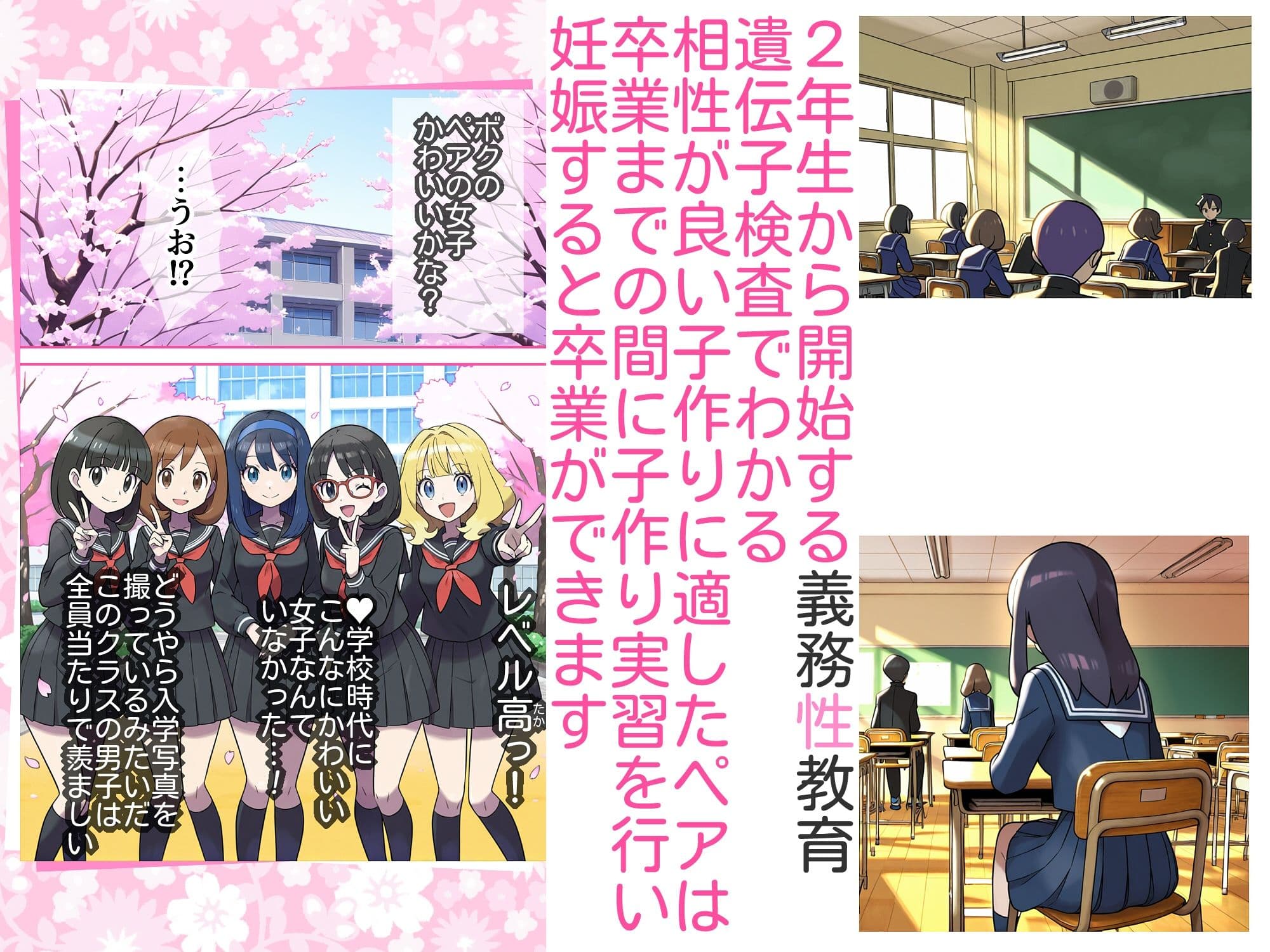 【ショート版】義務性教育〜妊娠すると卒業できる学校〜 サンプル 2