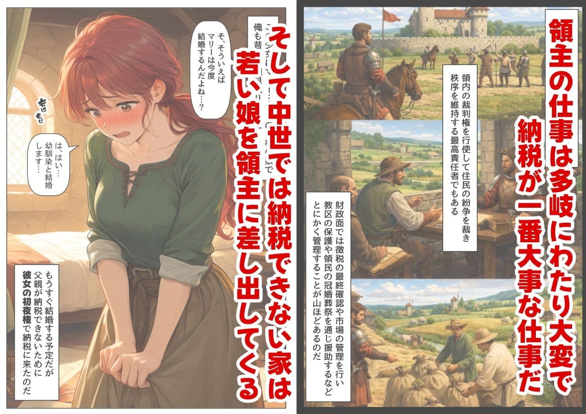 中世領主に転生した俺は、【初夜権】で処女を抱きまくる サンプル 3