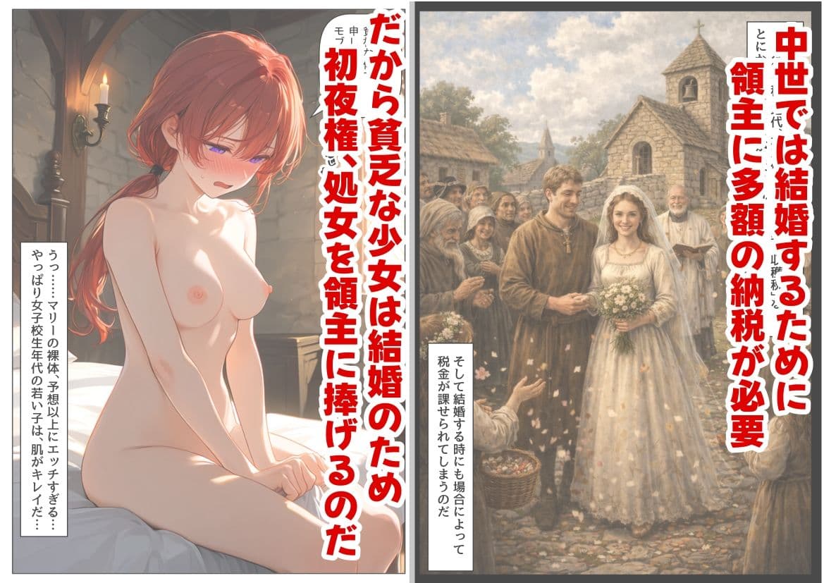 中世領主に転生した俺は、【初夜権】で処女を抱きまくる サンプル 4