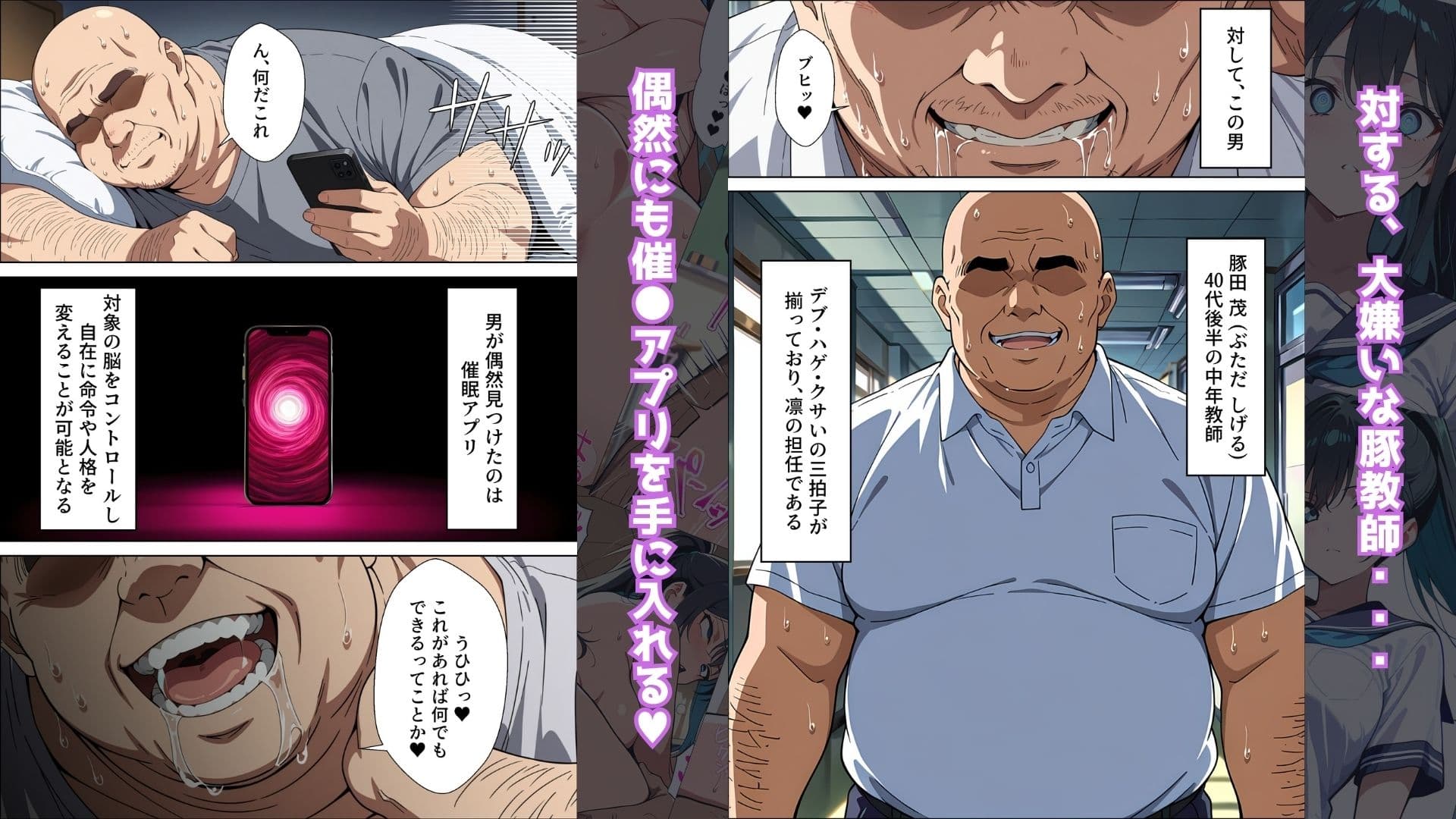 【催●アプリ】〜清楚な生徒会長が大嫌いな豚教師に常識改変されておち●ぽ大好きにさせられる話〜 サンプル 2