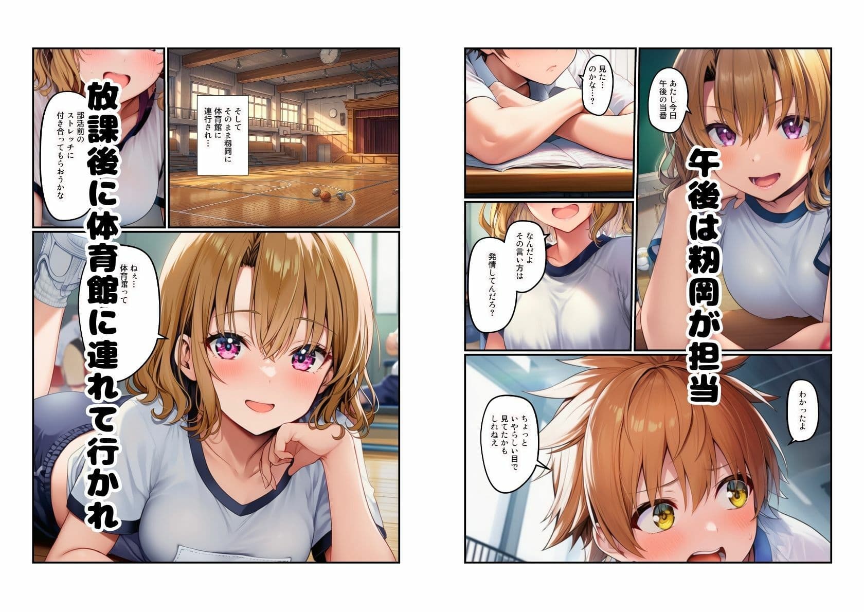 【ハーレム学園】リトの性欲処理係は当番制 サンプル 8
