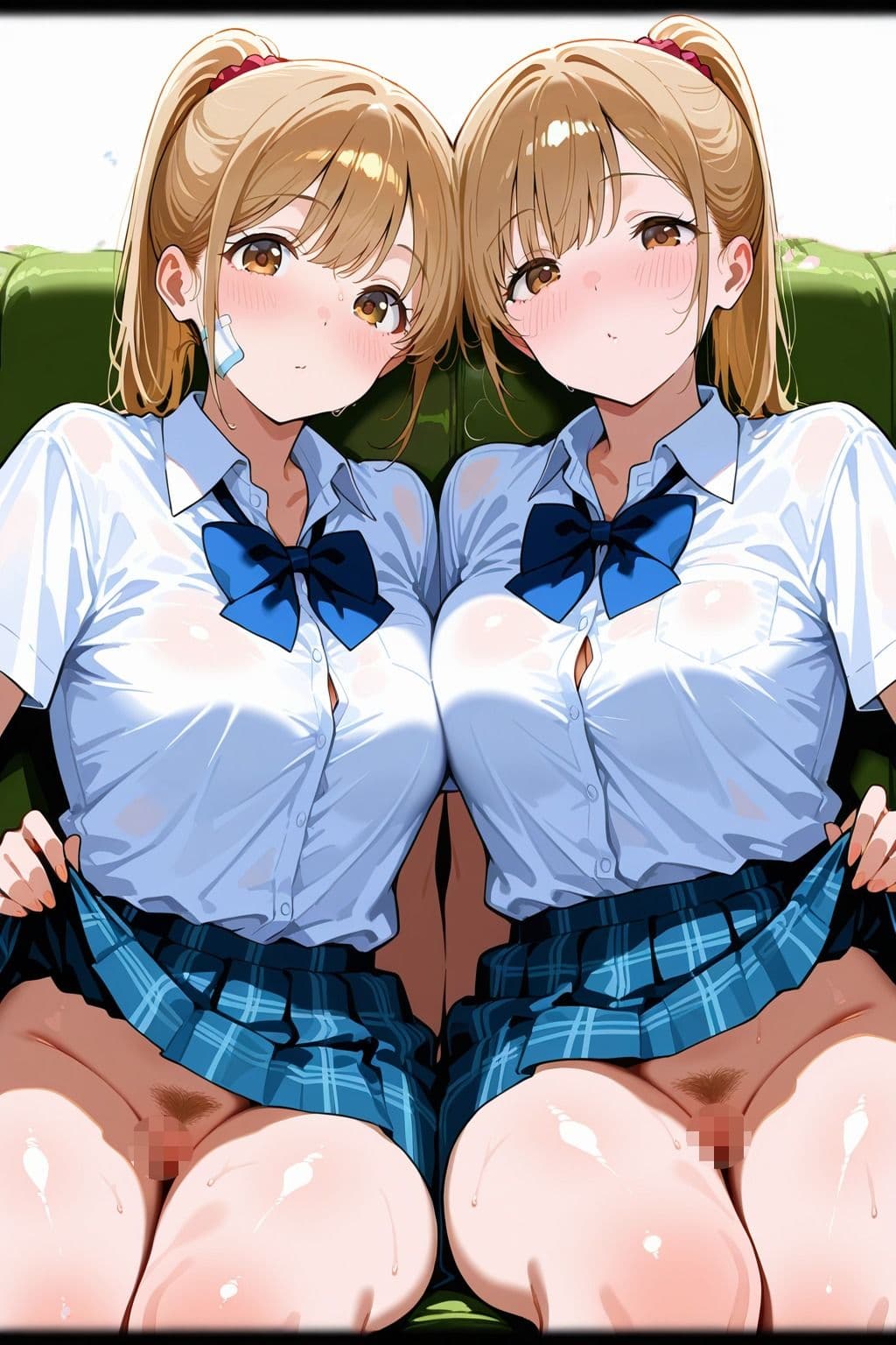 ノーパン双子の誘惑〜気持ちよさ2倍の絶頂〜 サンプル 2