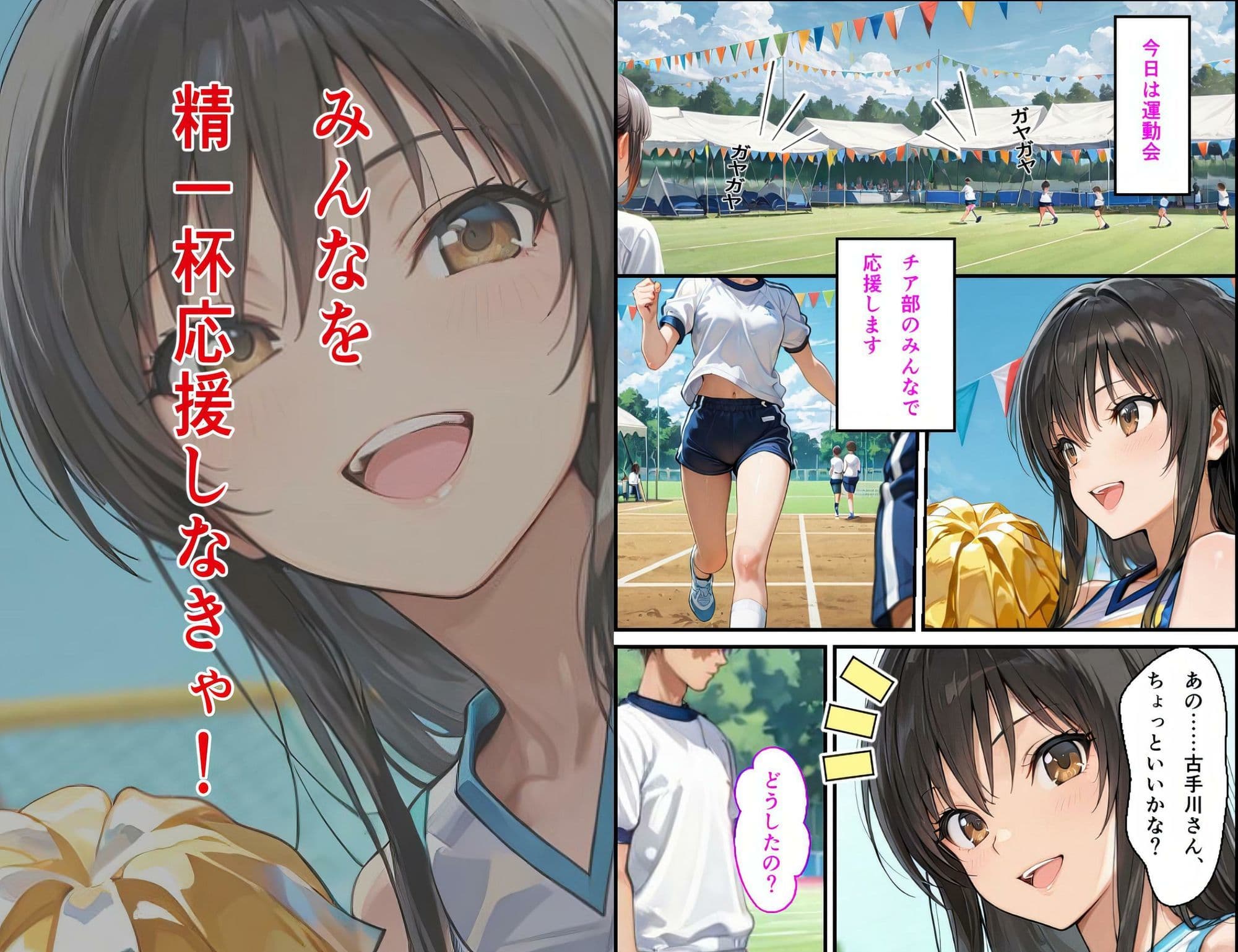 古手〇唯 学園の悲劇 3 【運動会編】 〜音楽を聴きながら腰を振らされる〜 サンプル 1
