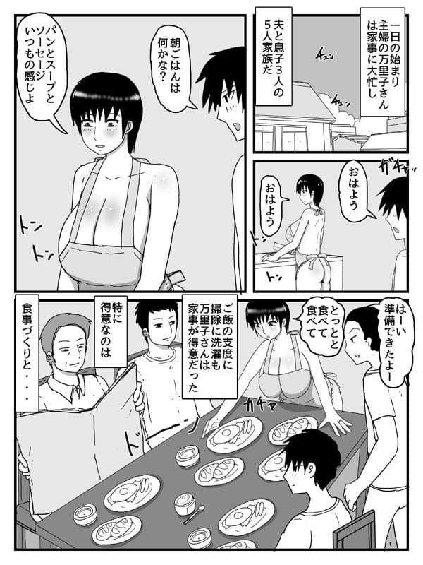 家事に息子の性処理が含まれるのがあたりまえの世界 サンプル 1