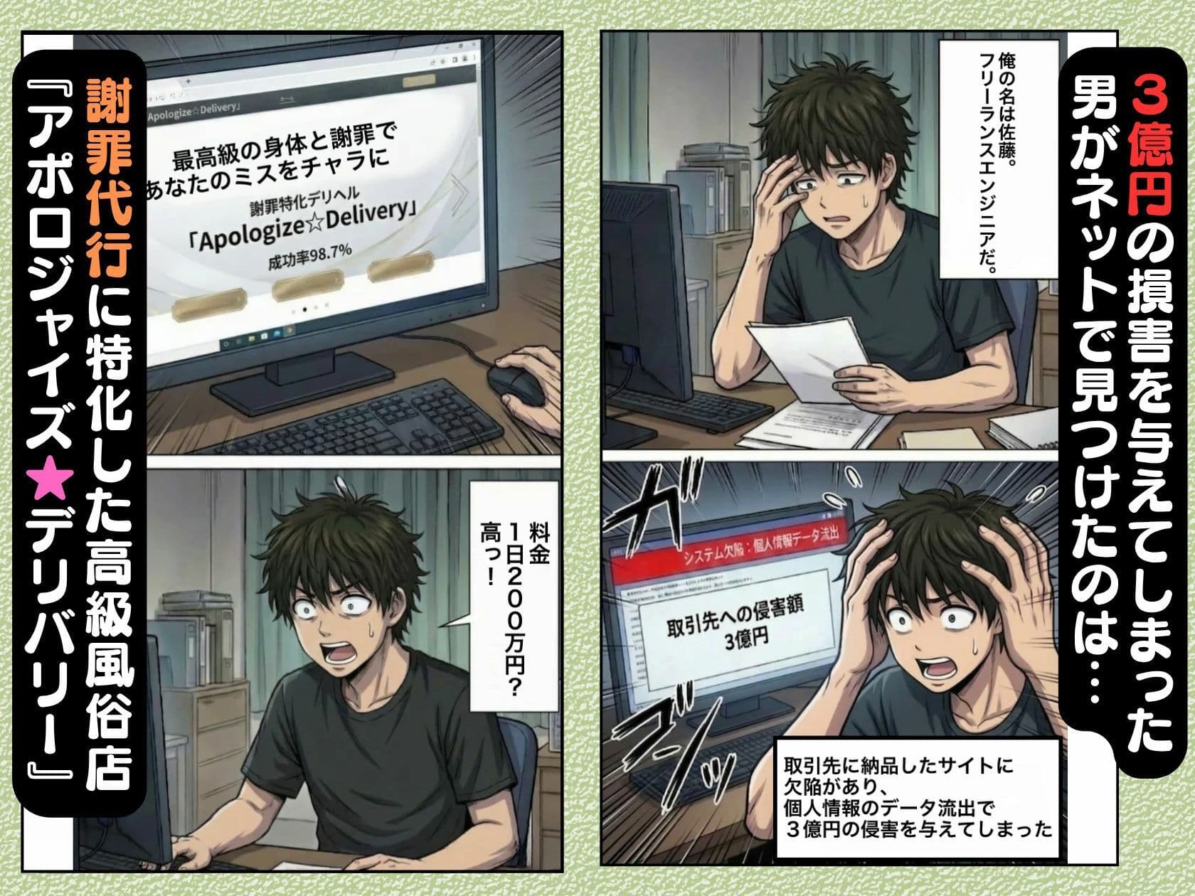 謝罪代行風俗店〜あなたのミスを体で謝罪代行します〜【漫画93P】 サンプル 2