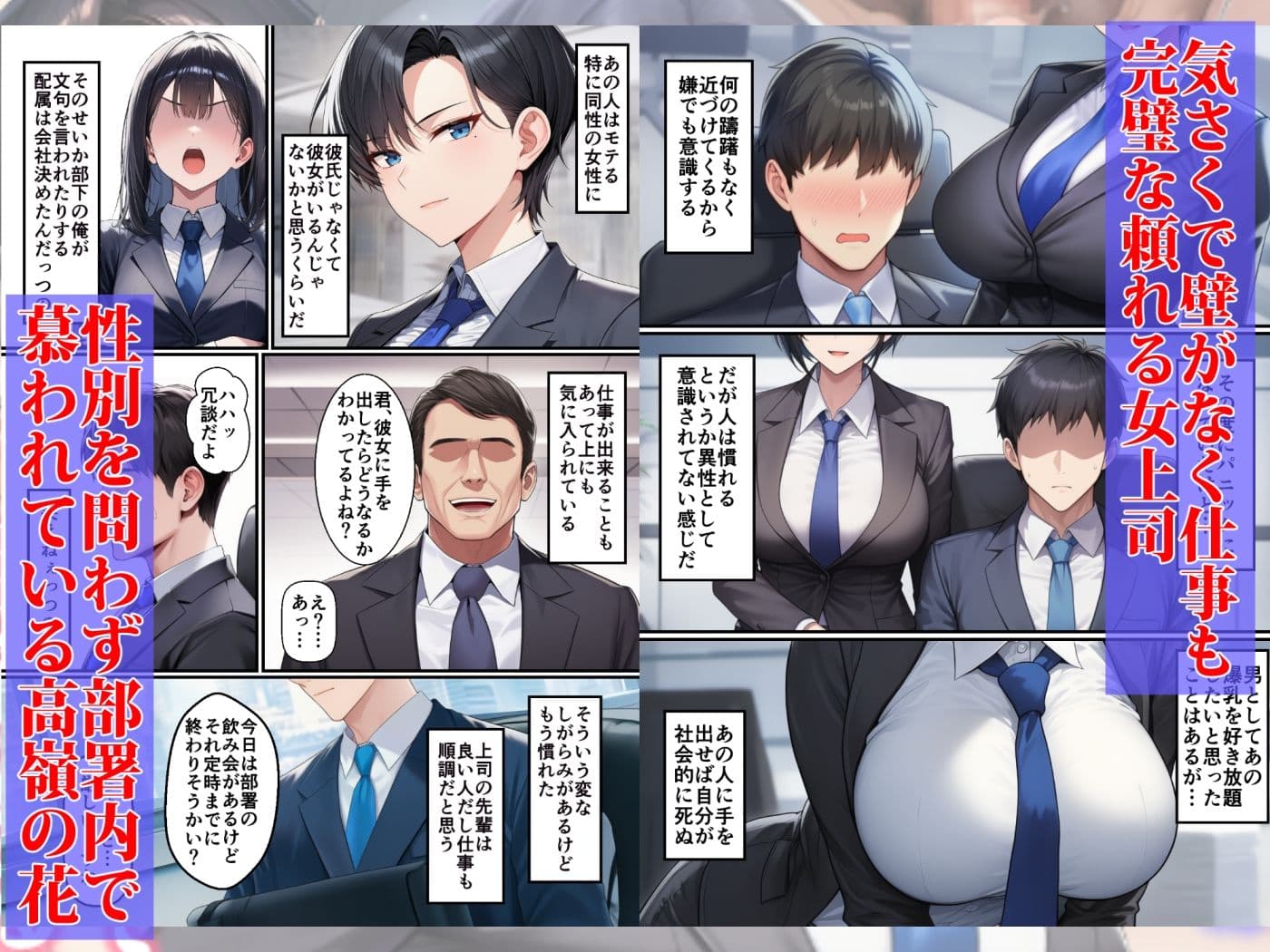 ボーイッシュイケメン女上司が一夜の過ちで目覚める話 サンプル 2