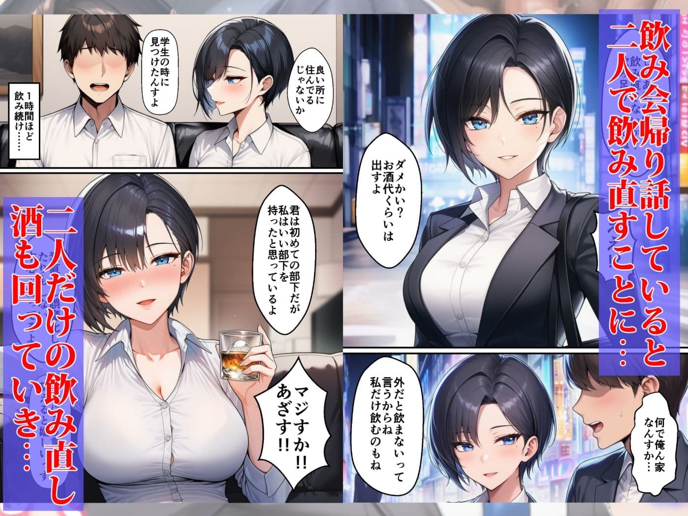 ボーイッシュイケメン女上司が一夜の過ちで目覚める話 サンプル 3
