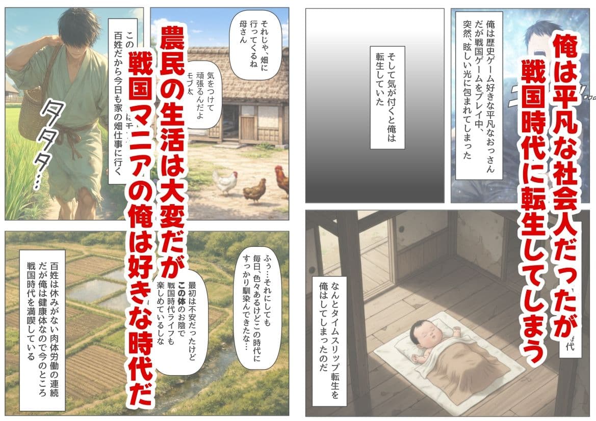 《戦の乱取り（略奪）》 戦国時代の農村に俺が転生したら、エロすぎた史実の話 サンプル 1