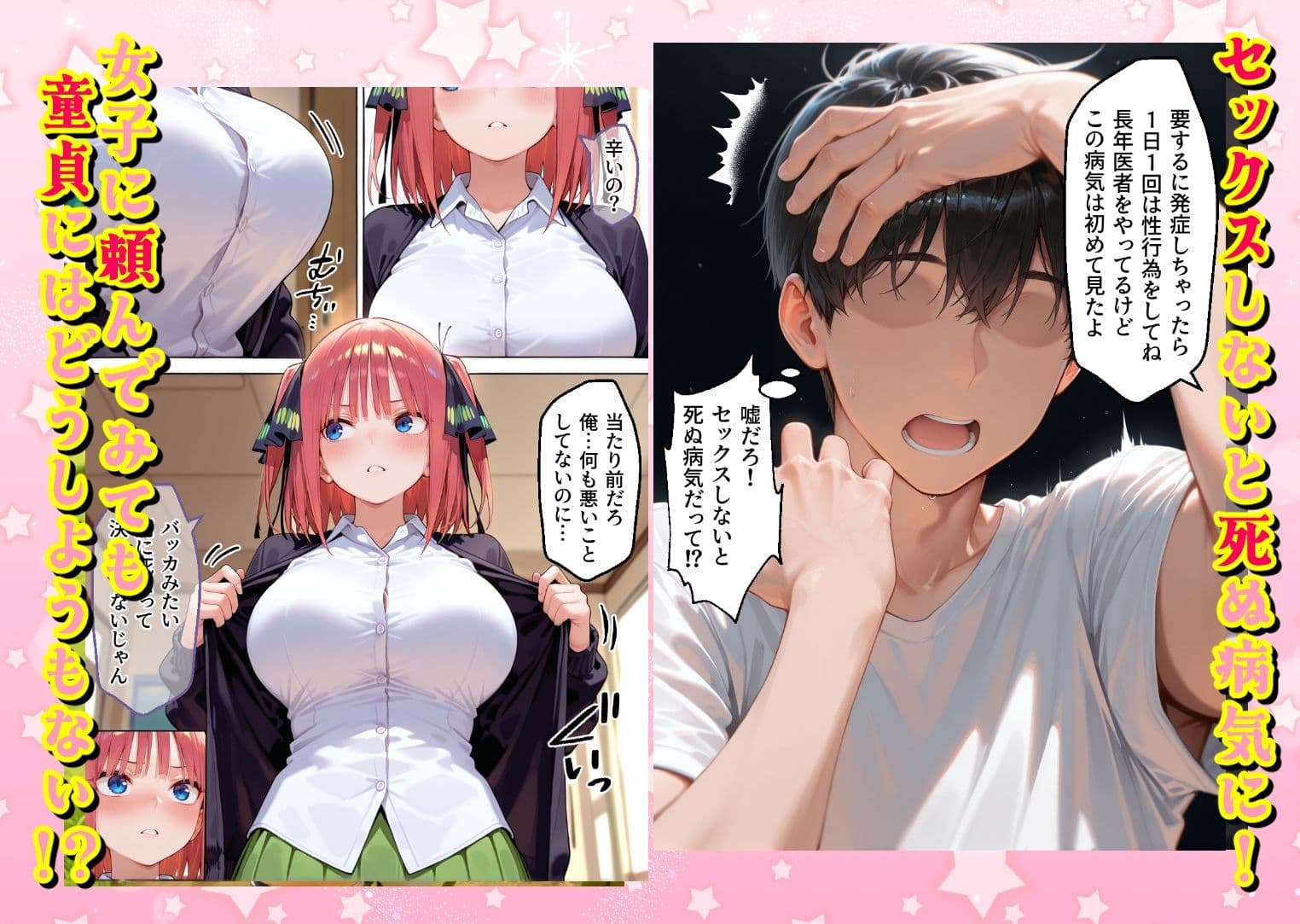 ヌプヌプしないと〇ぬ病気になりハメまくり救済（はーと）ハーレム性活 僕の部屋がヤリ部屋化…！？ 花嫁編 サンプル 1