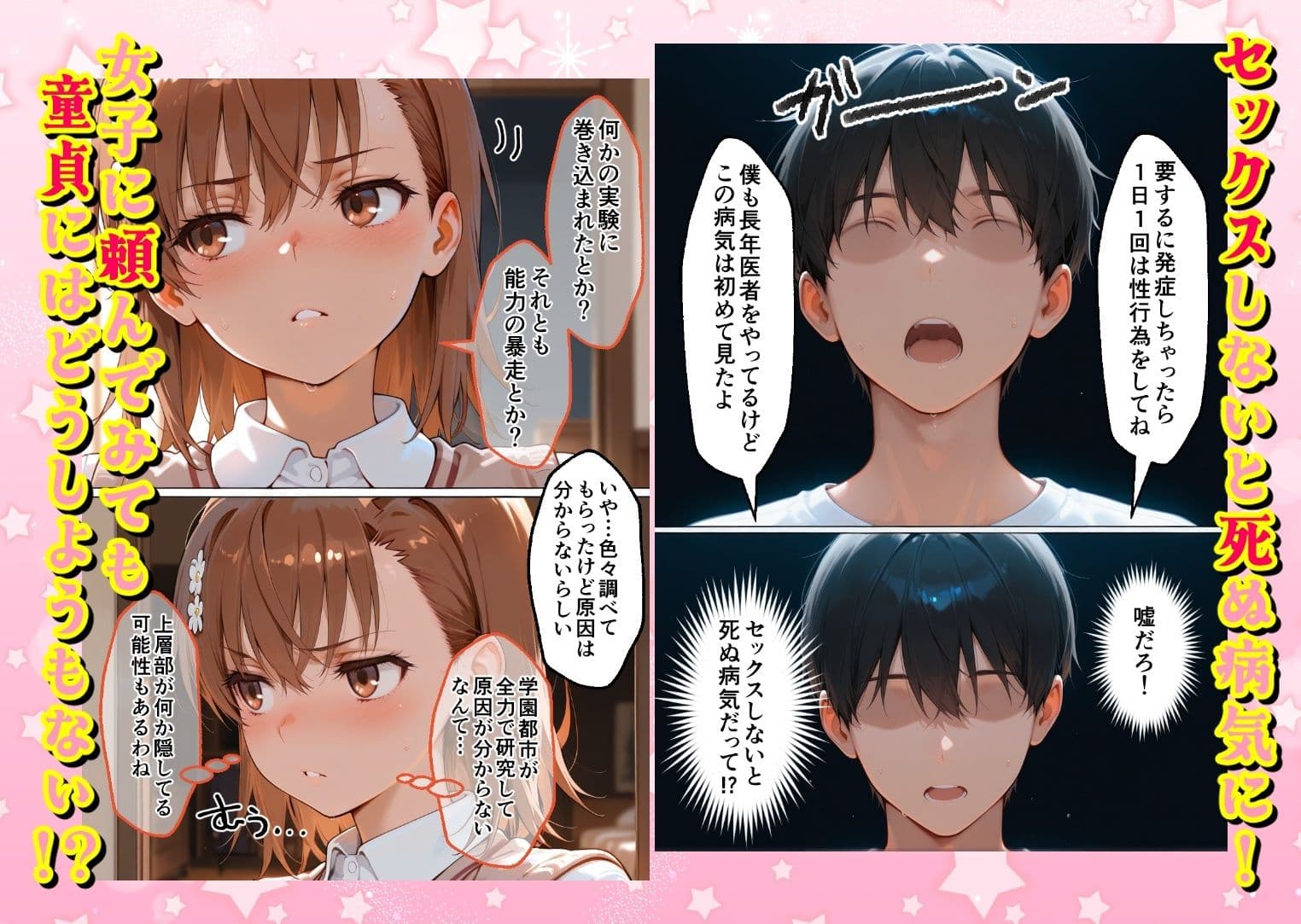 ヌプヌプしないと〇ぬ病気になりハメまくり救済(はーと)ハーレム性活 僕の部屋がヤリ部屋化…!? 能力者編 サンプル 1
