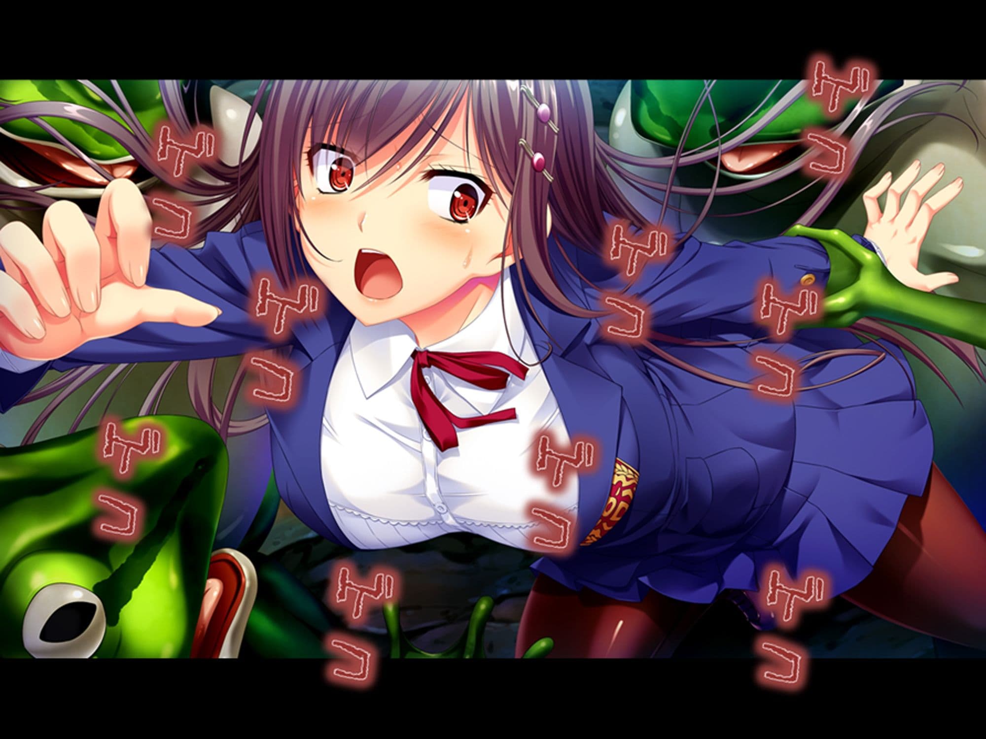 巨大生物に絡め取られた少女がネバトロ攻めで快楽堕ち  ＜総集編＞ サンプル 2