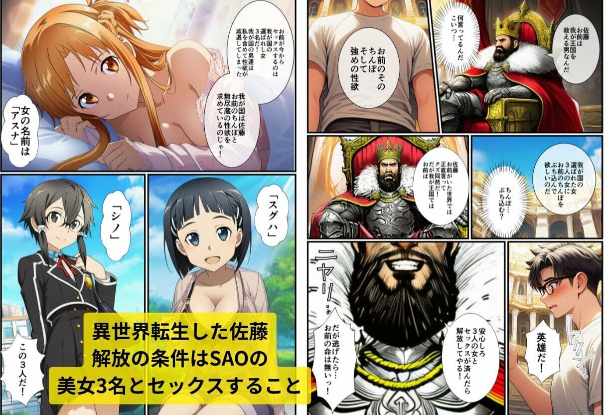 転生した俺がSAOの美女とハーレムセックスした件 サンプル 2