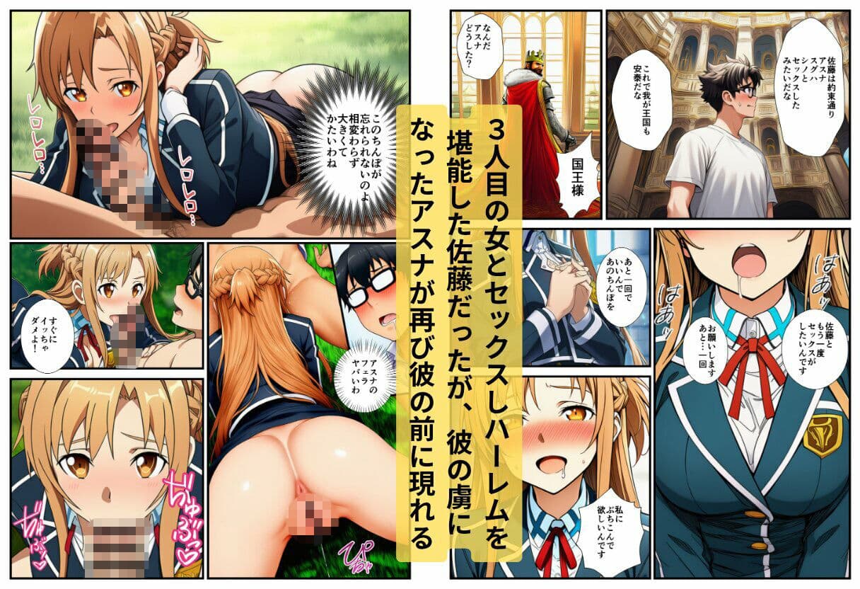 転生した俺がSAOの美女とハーレムセックスした件 サンプル 10