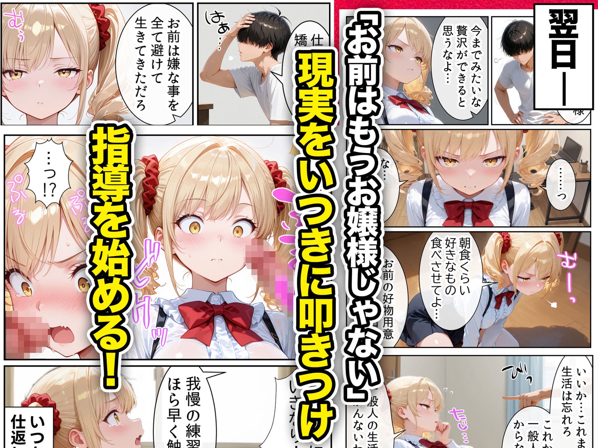 庶民をバカにしてた没落令嬢の幼馴染を俺だけのメイドに調教した話〜前編〜 サンプル 9