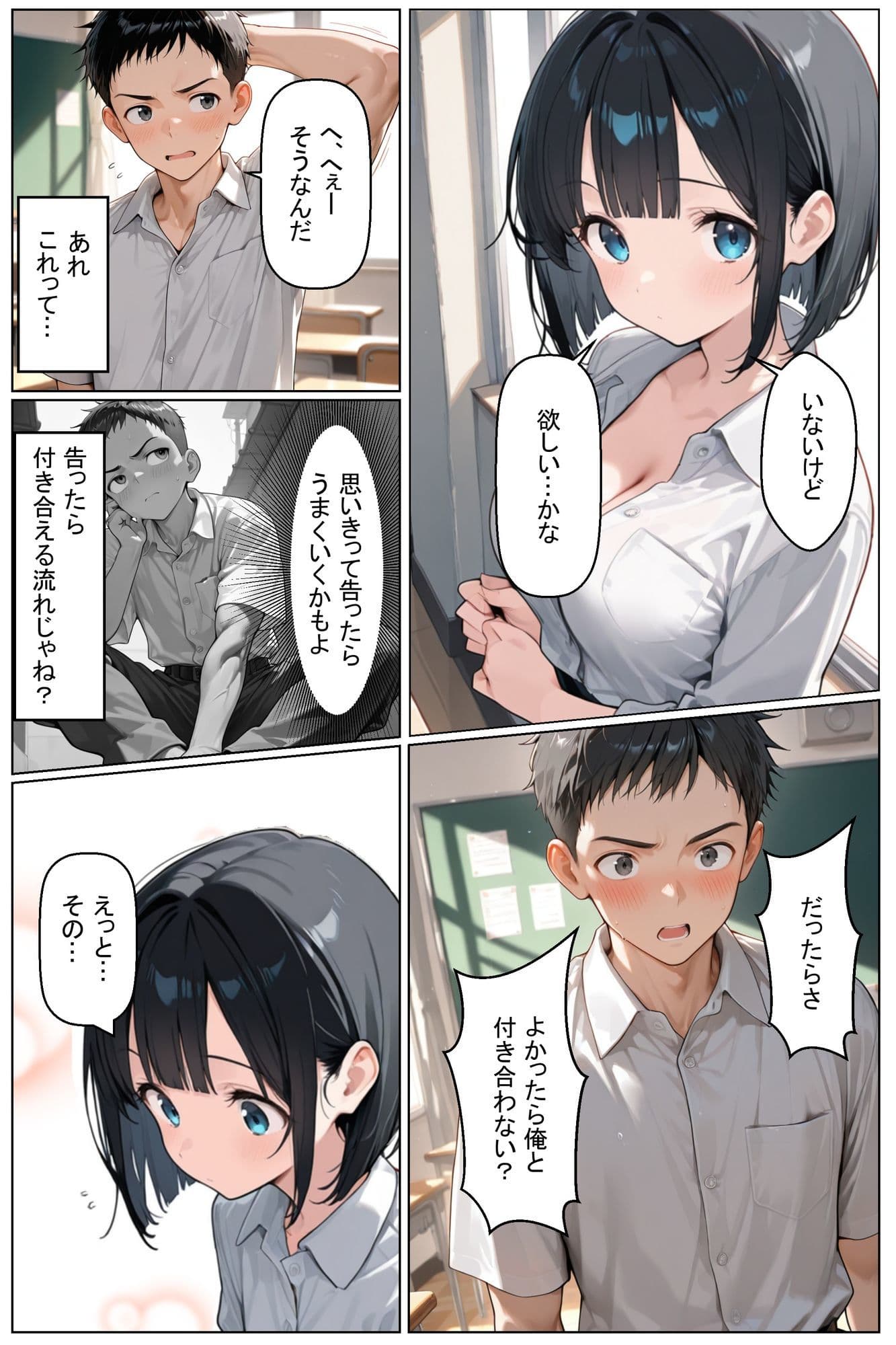 初めてできた彼女は巨乳のクラスメイトでした サンプル 4