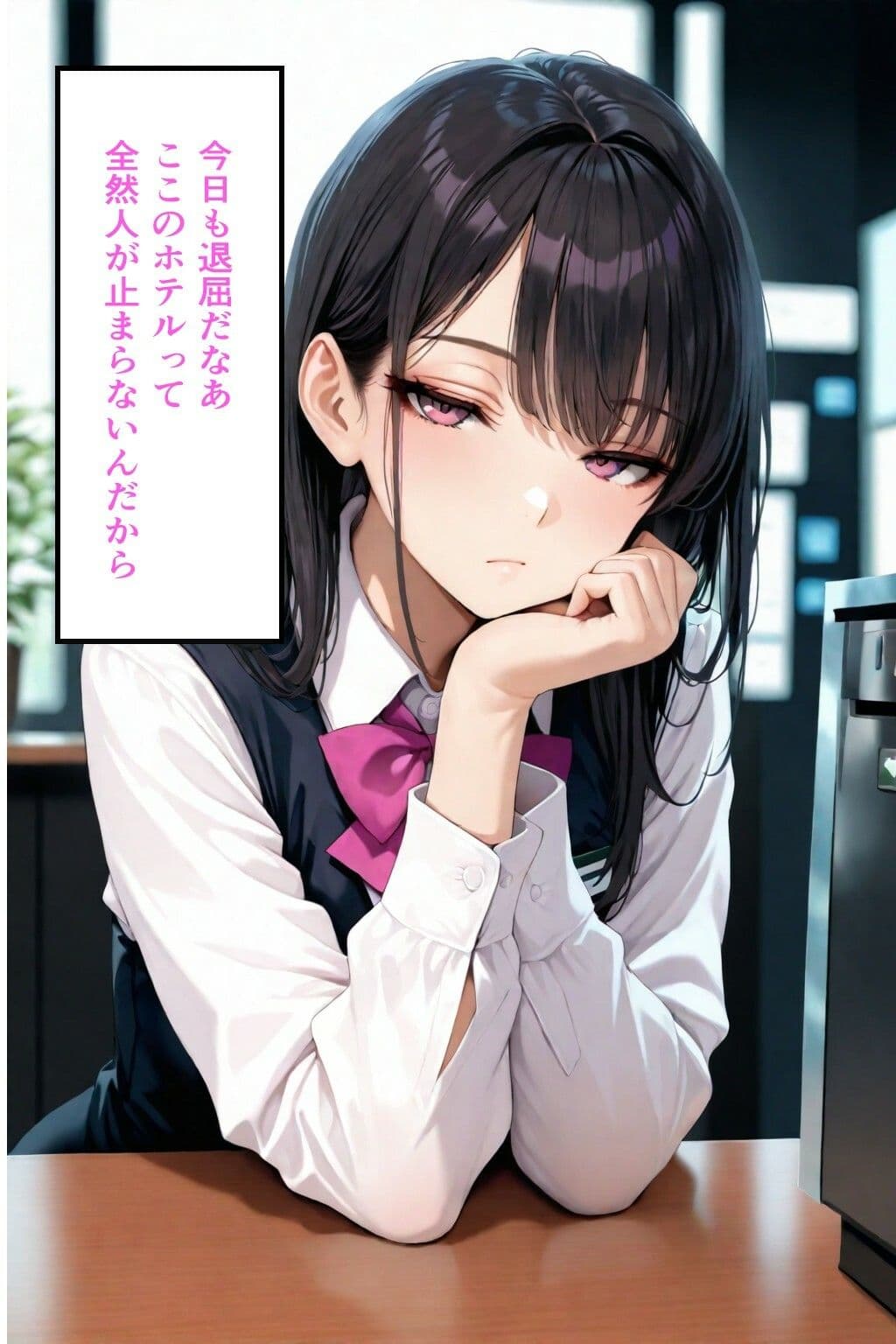 無気力受付嬢の’えっちな特別セックスサービス’ サンプル 1