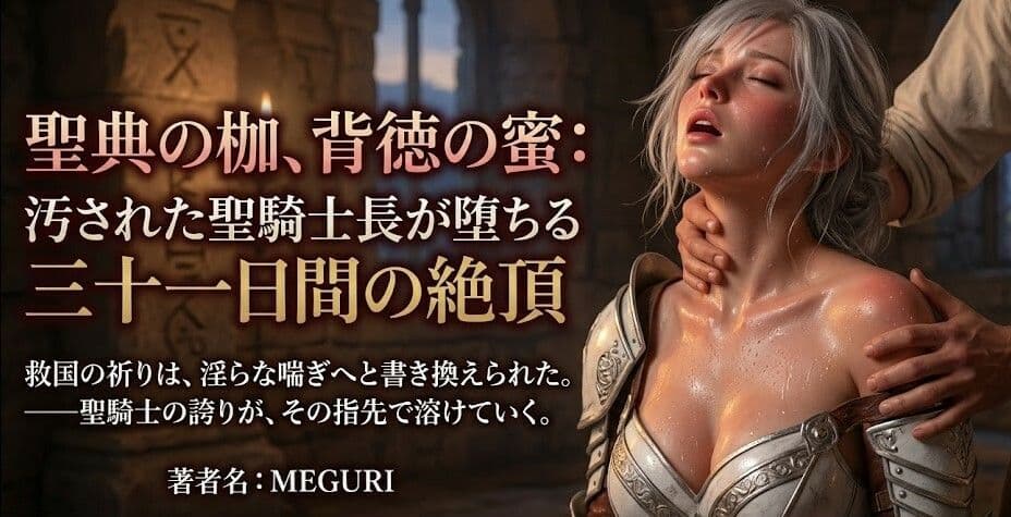 『聖典の枷、背徳の蜜:汚された聖騎士長が堕ちる三十一日間の絶頂』 サンプル 1