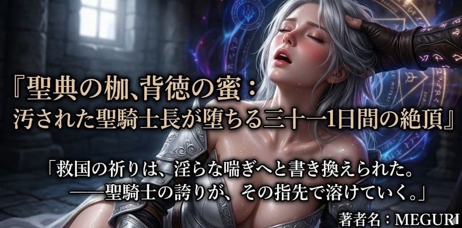 『聖典の枷、背徳の蜜:汚された聖騎士長が堕ちる三十一日間の絶頂』 サンプル 3