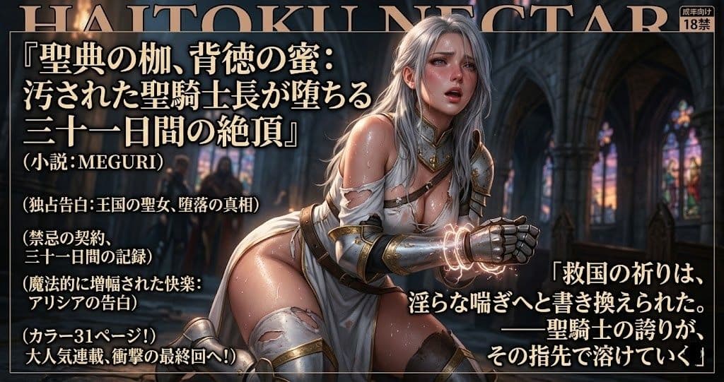 『聖典の枷、背徳の蜜:汚された聖騎士長が堕ちる三十一日間の絶頂』 サンプル 4