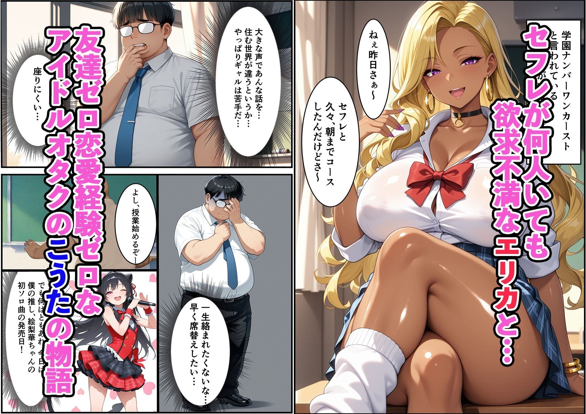 性欲強すぎるビッチなギャルが陰キャオタクに完堕ちする話 サンプル 1