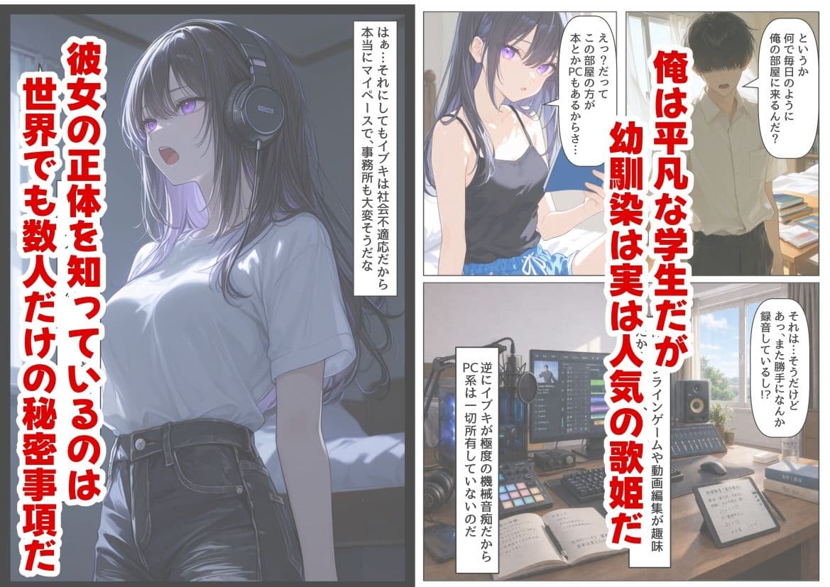 俺の幼馴染は、実は世界的な歌姫だった件 サンプル 1