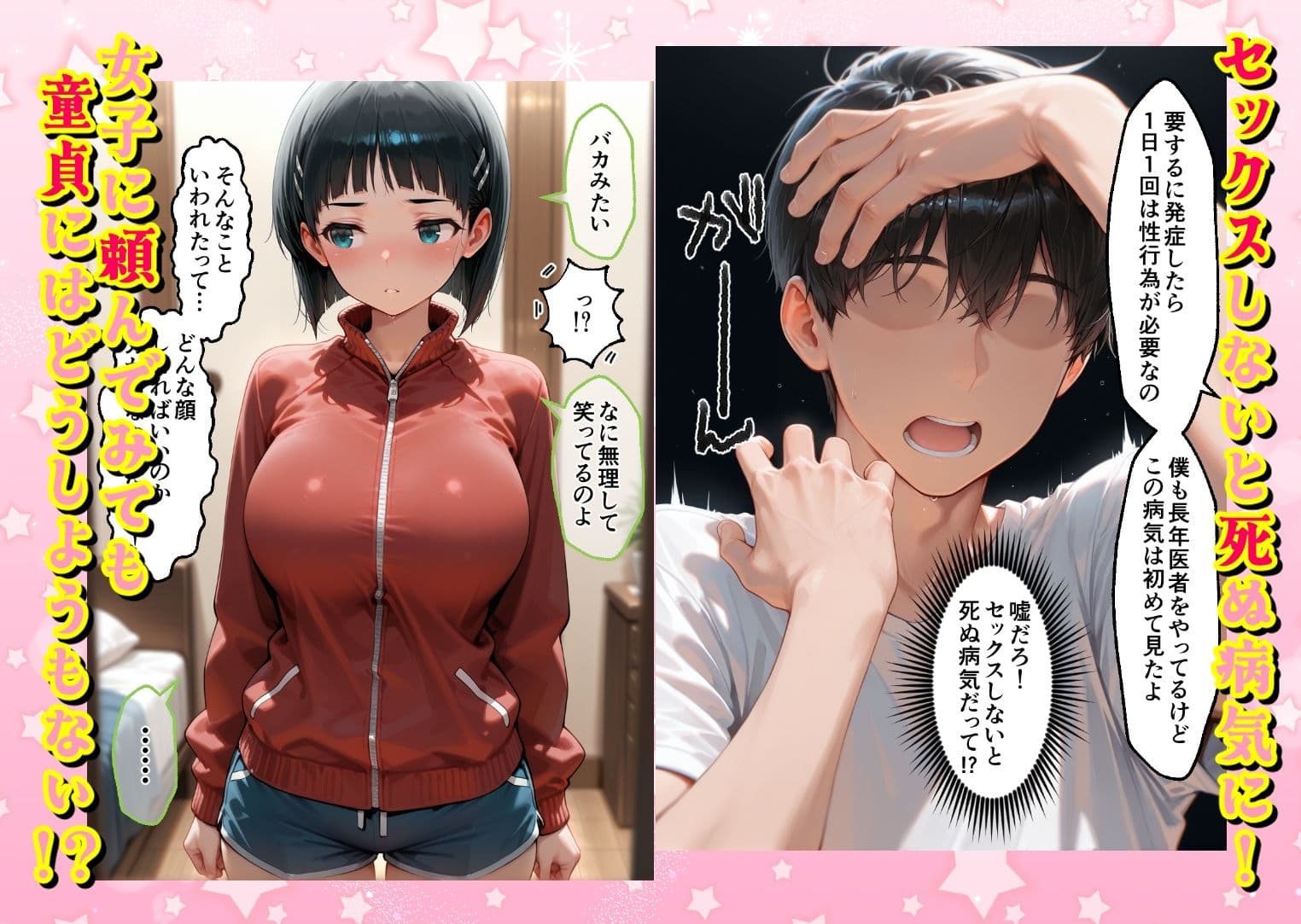 ヌプヌプしないと〇ぬ病気になりハメまくり救済（はーと）ハーレム性活 僕の部屋がヤリ部屋化…！？ SAO編 サンプル 1