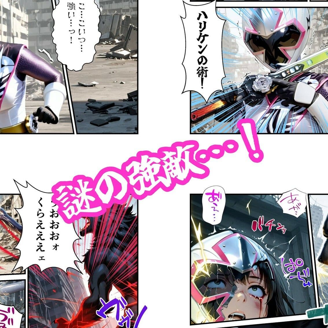 ひとひら敗北、白忍者 サンプル 1