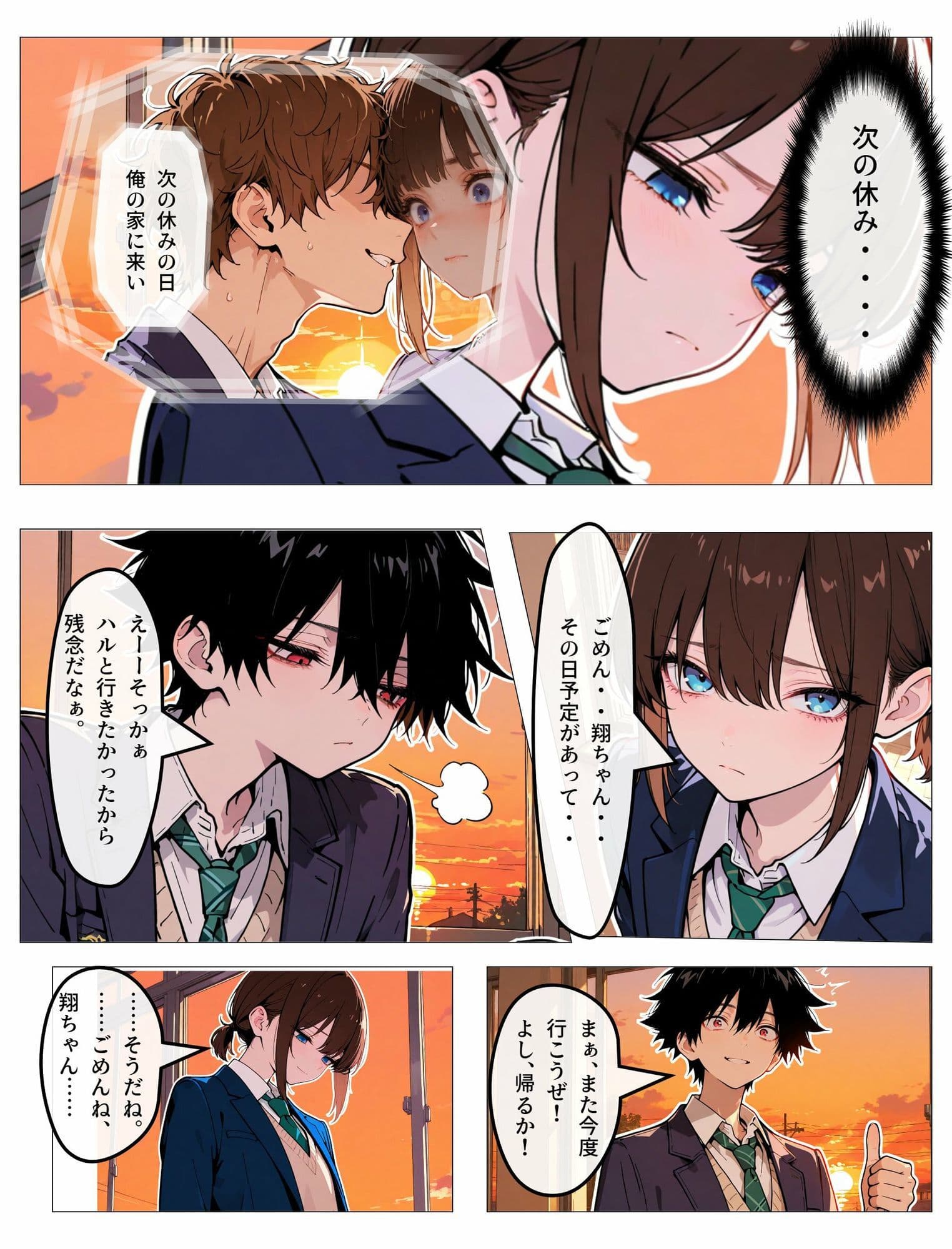 親友への恋心を隠す女装男子の裏垢がバレた日 サンプル 3