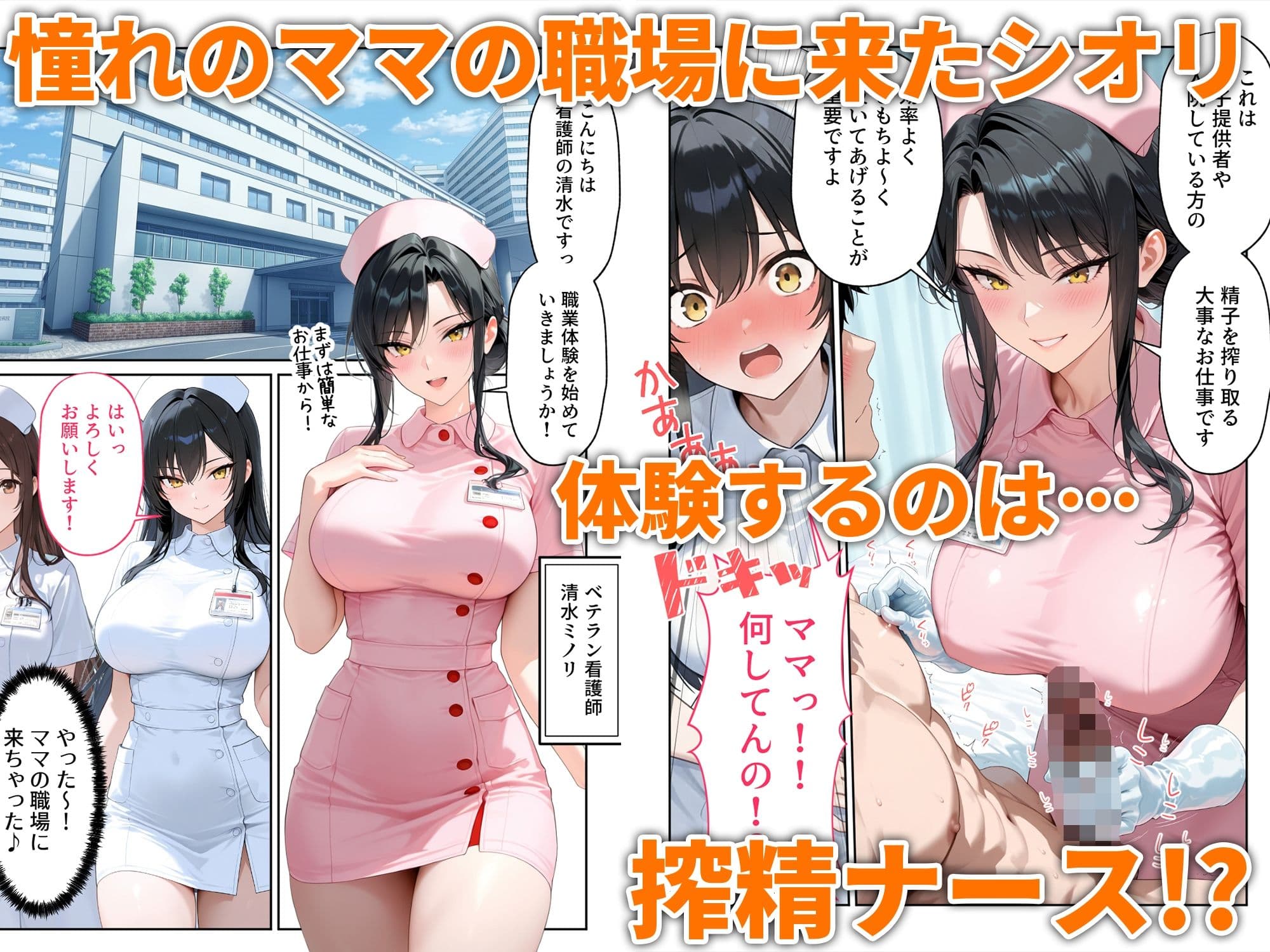 職場体験えっち 女子●生3人エッチな職場体験 サンプル 3