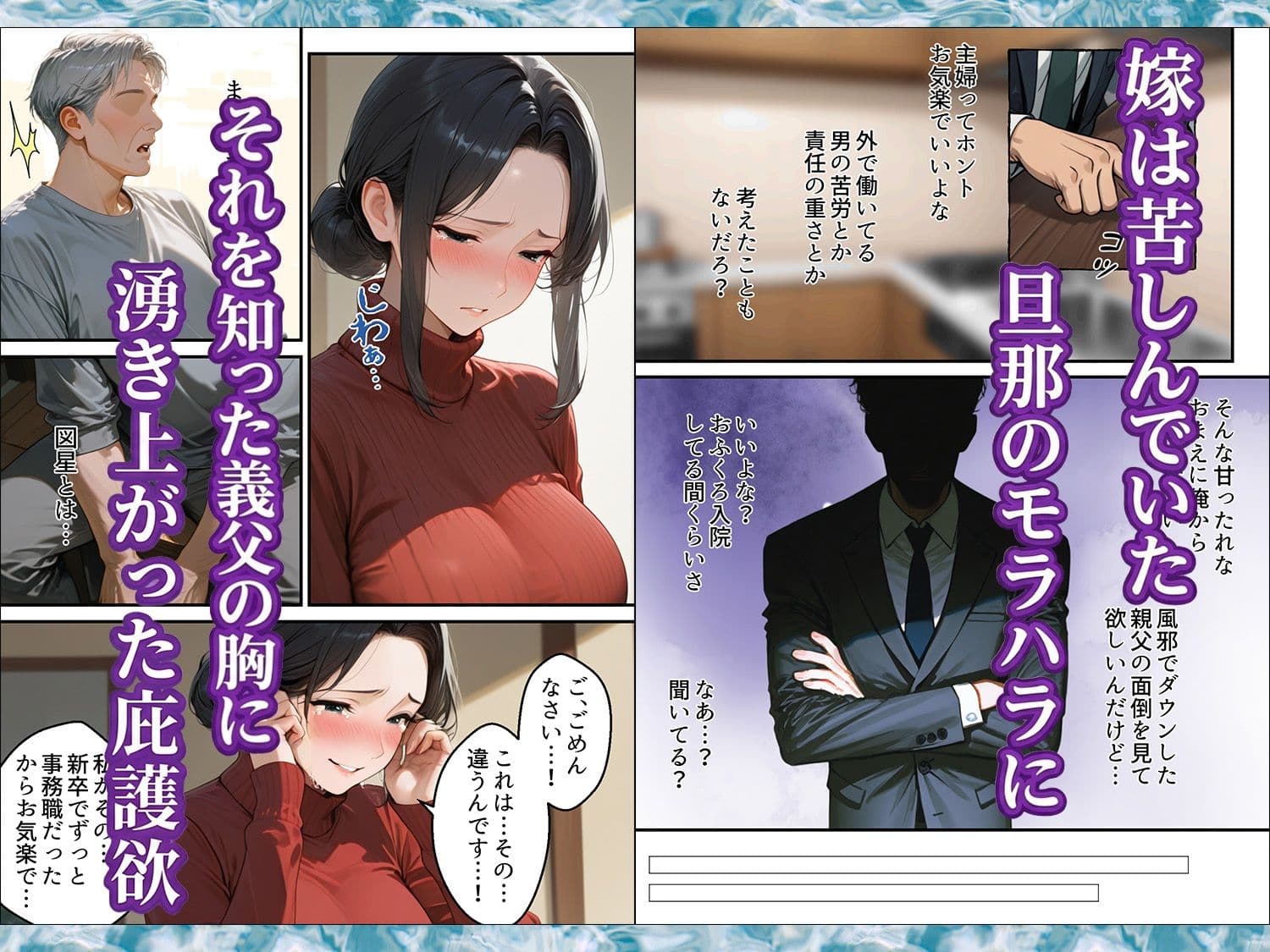 息子は知らない、義父のゆがんだ愛と執着・夫のモラハラに苦しむ清楚系巨乳妻の背徳 サンプル 3