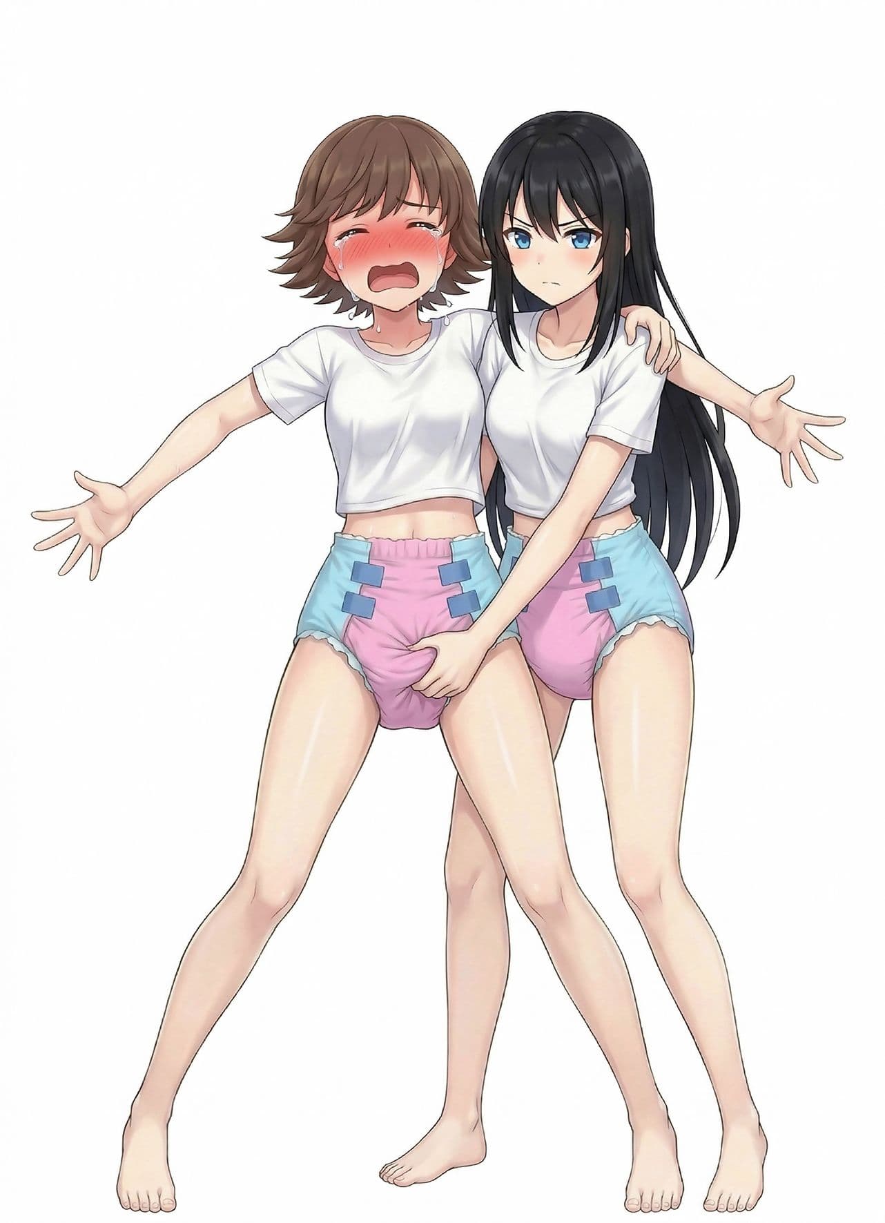 思春期○〇用オムツ・ぐっすりマンと渋○凛 サンプル 2