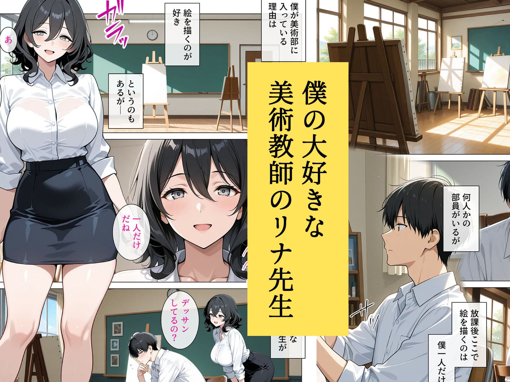 内気で弱気な女教師が勇気を出して生徒を痴女誘惑 サンプル 1