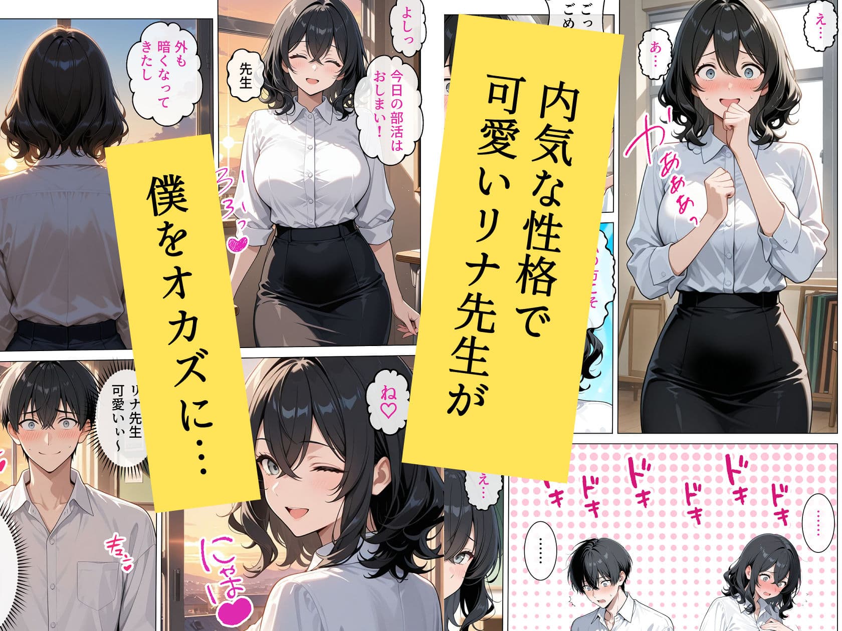 内気で弱気な女教師が勇気を出して生徒を痴女誘惑 サンプル 2