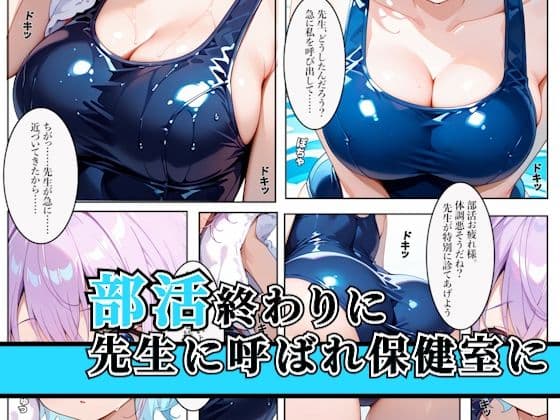 発育中の巨乳水泳女子を保健室に呼び出してエッチな診察 サンプル 1
