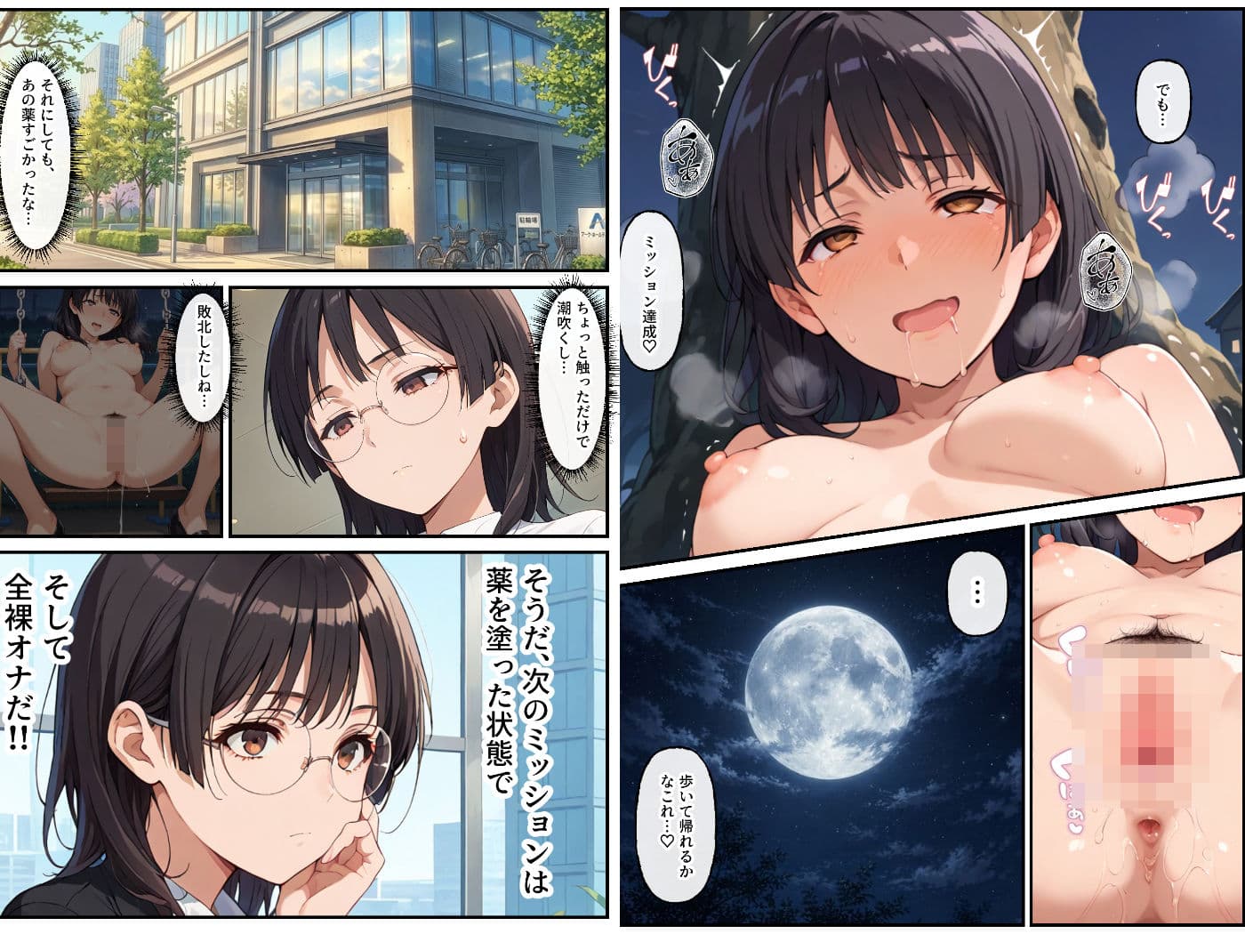 破滅オナニー中毒の美人OLちゃんー感度250%で深夜徘徊ー サンプル 5