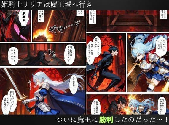 憑依された姫騎士〜魔王によって悪堕ちしてしまった正義の戦士〜 サンプル 1