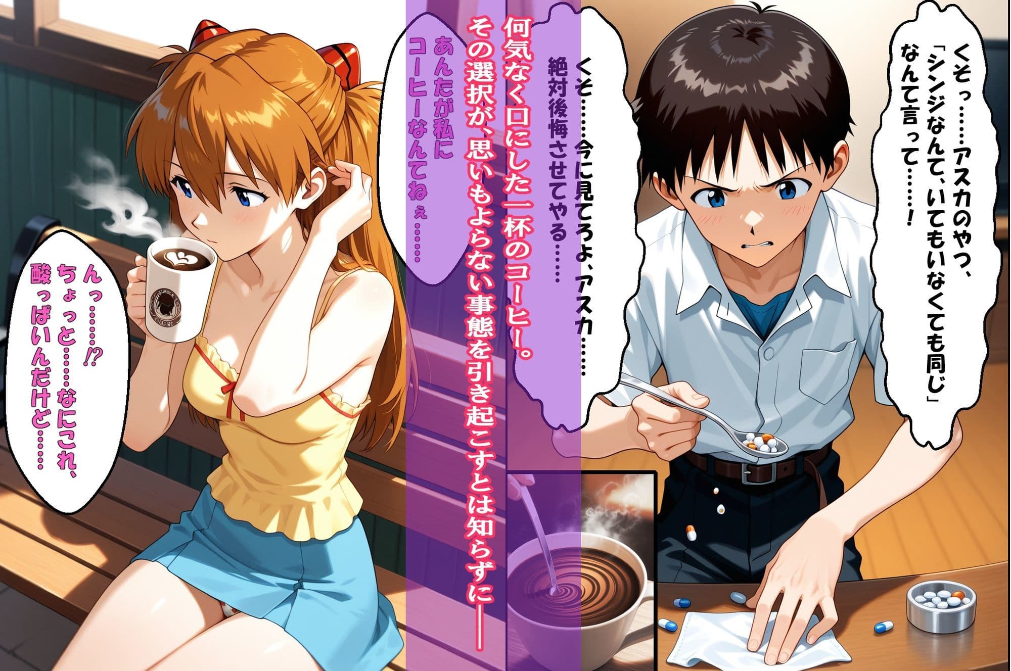 『逃げられない密室、欲望の碇に囚われて』（葛城ミ〇ト）＆『おしっこ限界がまん』（アスカ）2冊セット、動画13本 サンプル 6