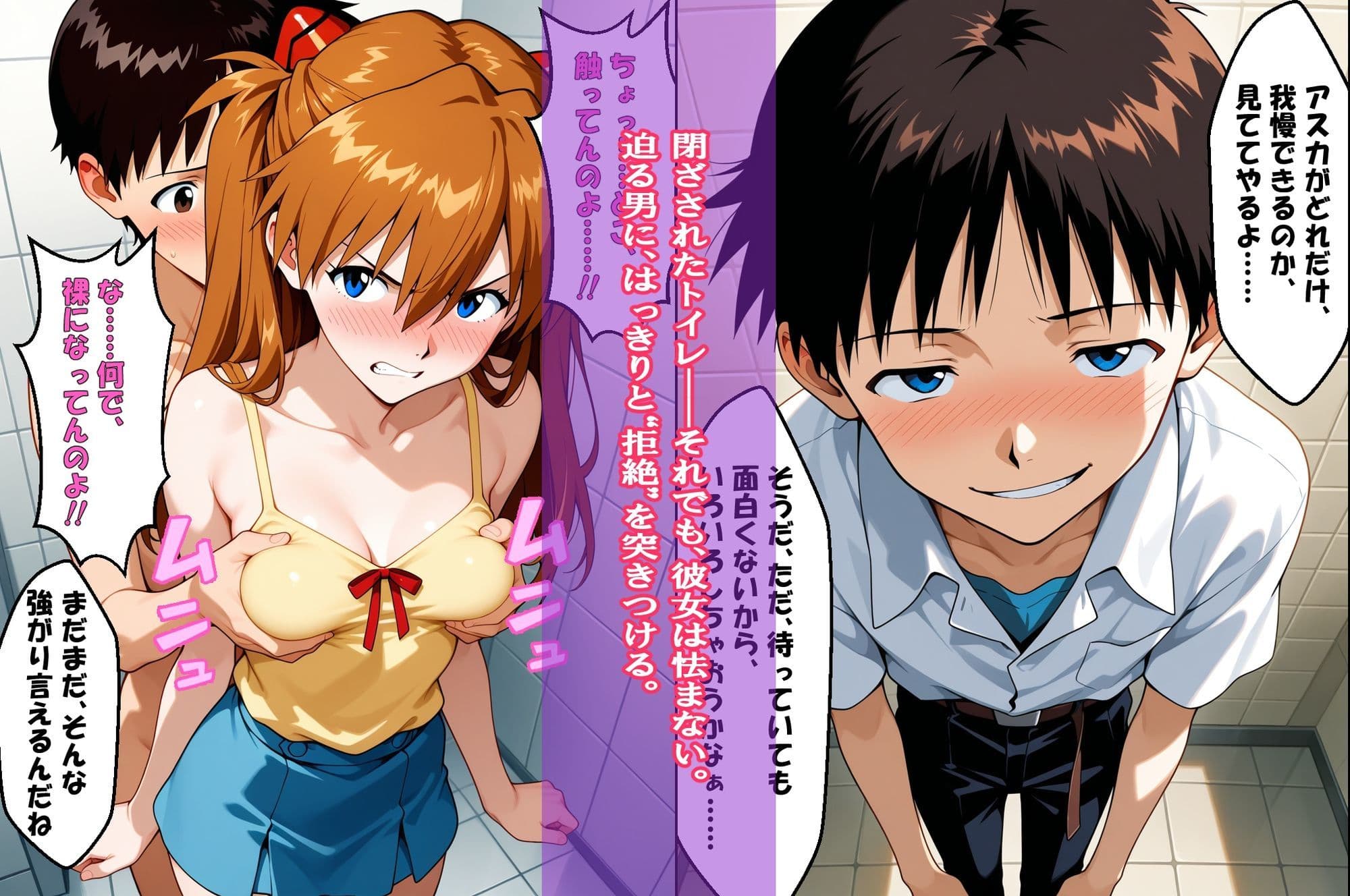 『逃げられない密室、欲望の碇に囚われて』（葛城ミ〇ト）＆『おしっこ限界がまん』（アスカ）2冊セット、動画13本 サンプル 8