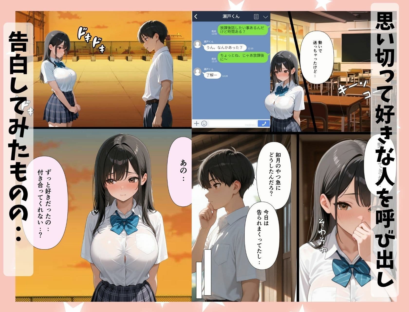 ギャルなぎさちゃん。黒髪清楚系にイメチェンし一途なご奉仕セックスで本命彼女に昇格しちゃう話 サンプル 2