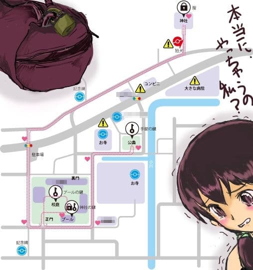 露出女子〇生の冒険「地図をつくっての冒険」 サンプル 6