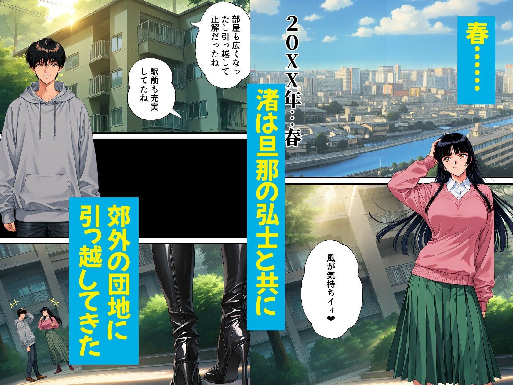 団地妻NTR2 -過程（Side B）-〜清楚妻が淫乱ビッチ妻に堕ちるまで〜 サンプル 2