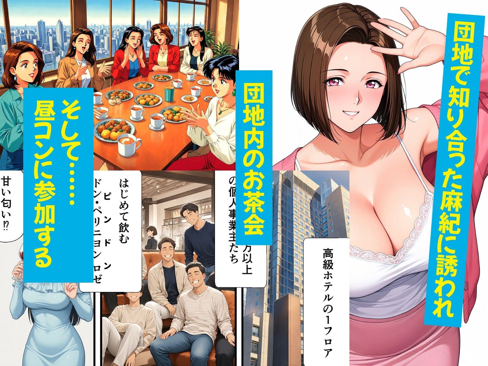 団地妻NTR2 -過程（Side B）-〜清楚妻が淫乱ビッチ妻に堕ちるまで〜 サンプル 3