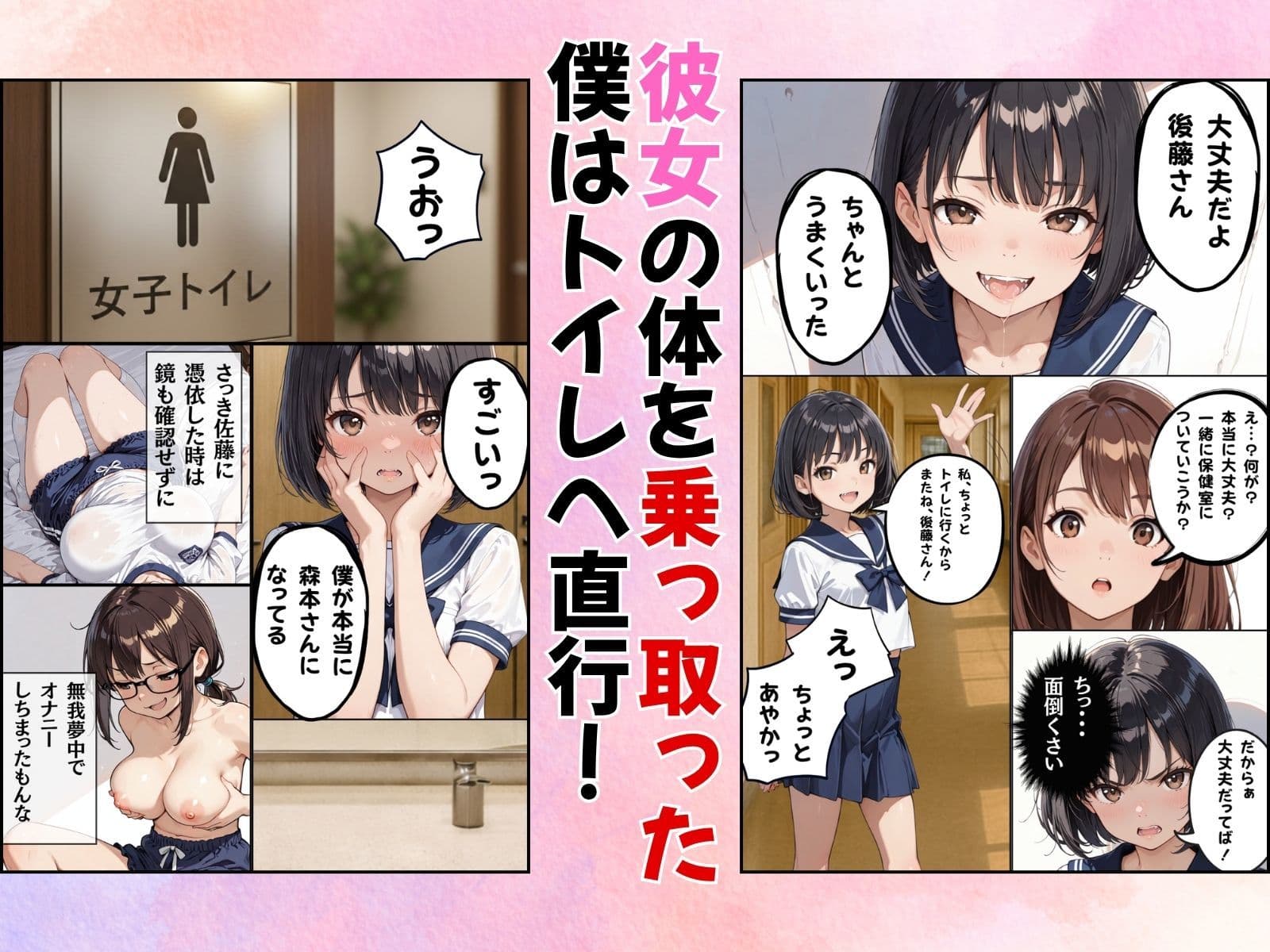 クラスのアイドルに憑依してむちゃくちゃオナニー＆セックスした話 サンプル 3
