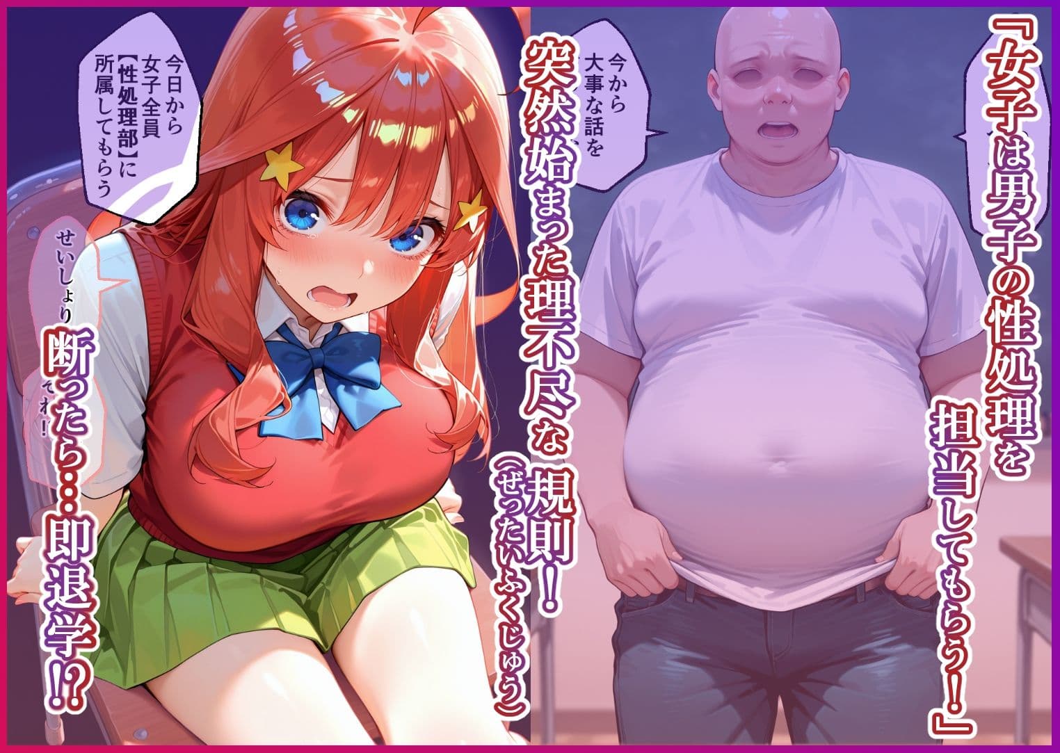 S○Xしないと即退学? 今日から全員強●性処理部(はーと)中出しでご奉仕ポイント大量GET快楽堕ち凌●学園 サンプル 1