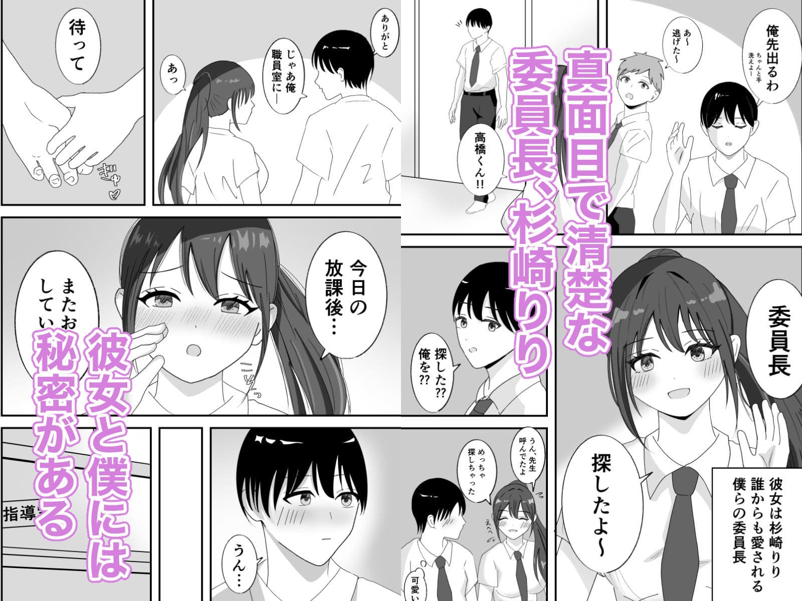 エチメイト 清楚な委員長と性欲処理の関係になった話 サンプル 1