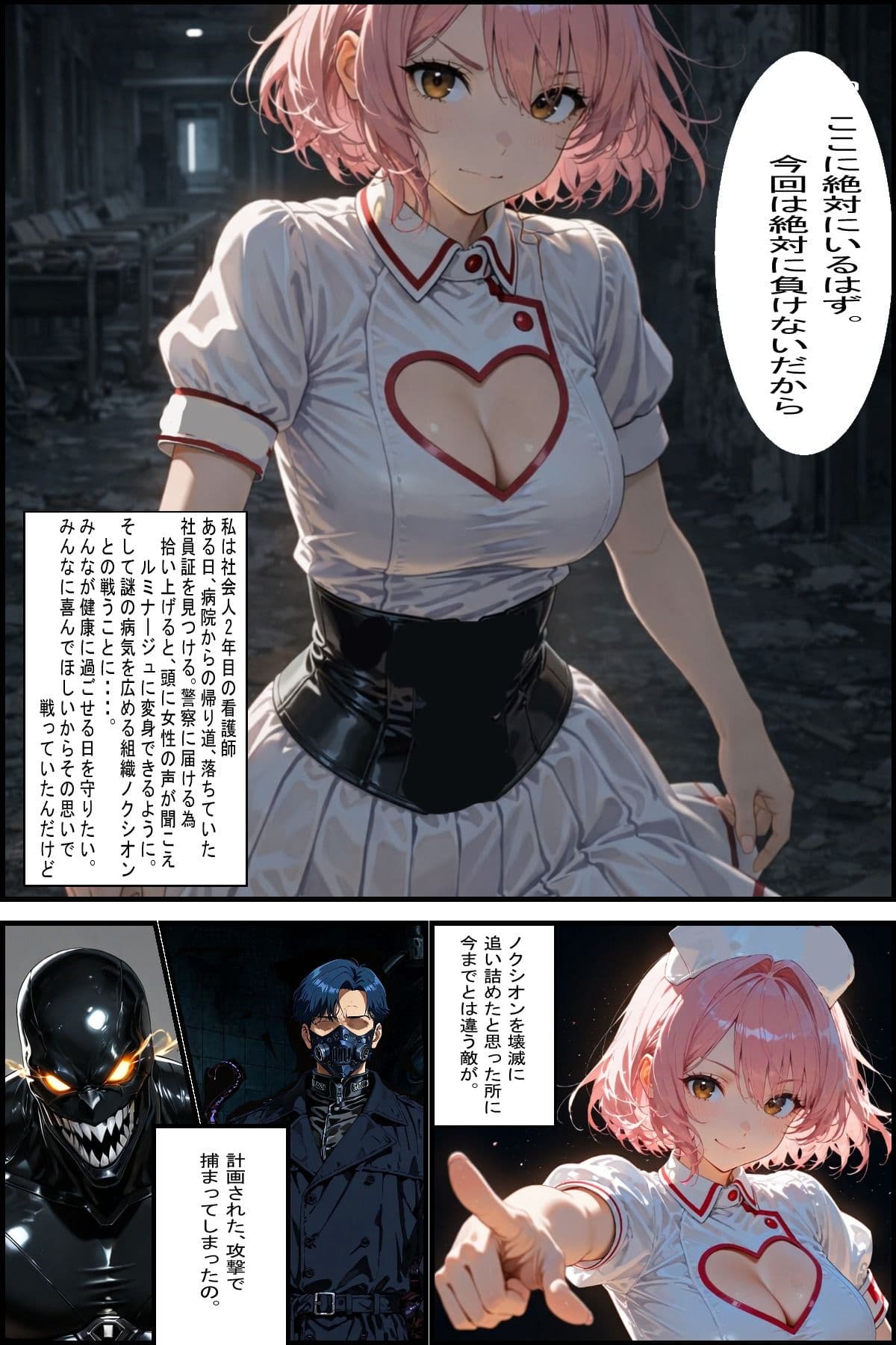 白衣の戦士ルミナージュBADEND 淫欲病棟に堕ちる純白の白衣戦士 サンプル 3