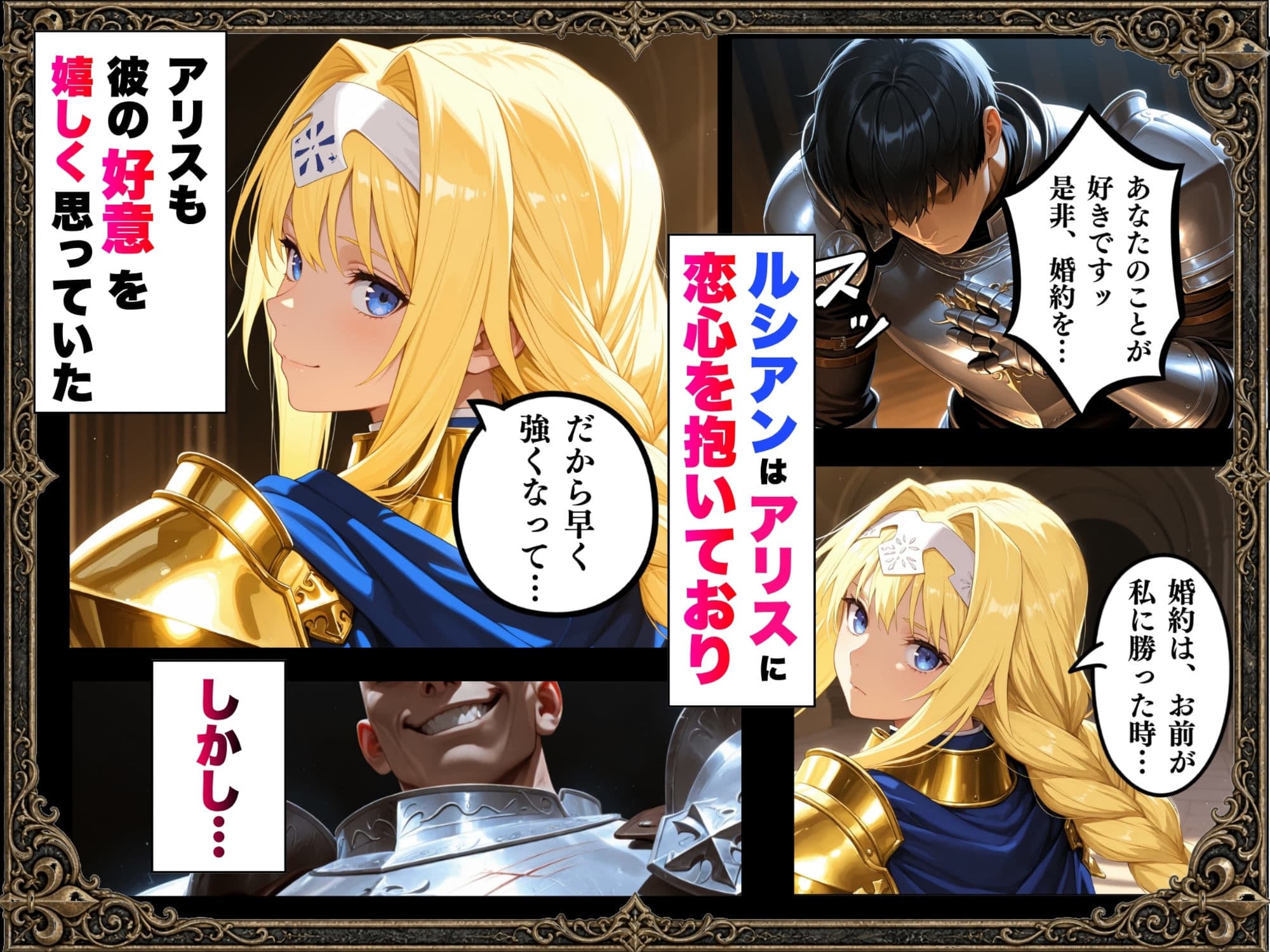 敗北騎士アリス〜メス堕ちNTR〜 サンプル 2